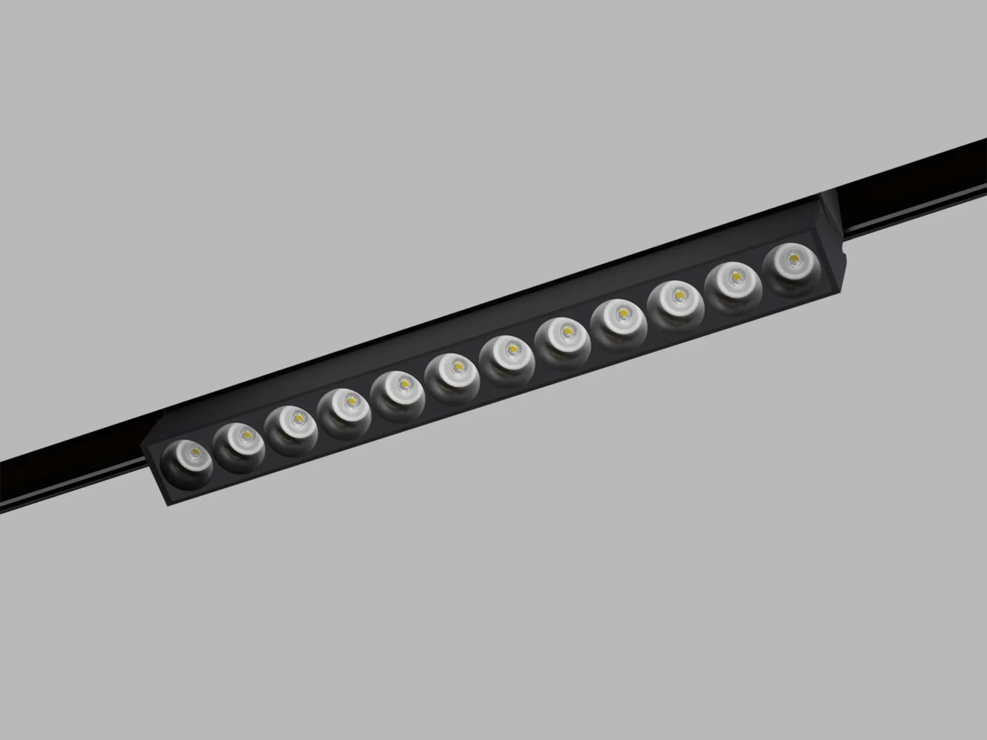LED2 6480753D LED2 Lištové svítidlo MAGLASER II TILT, B DALI 12W 3000K/3500K/4000K UGR černá - LED2 Lighting