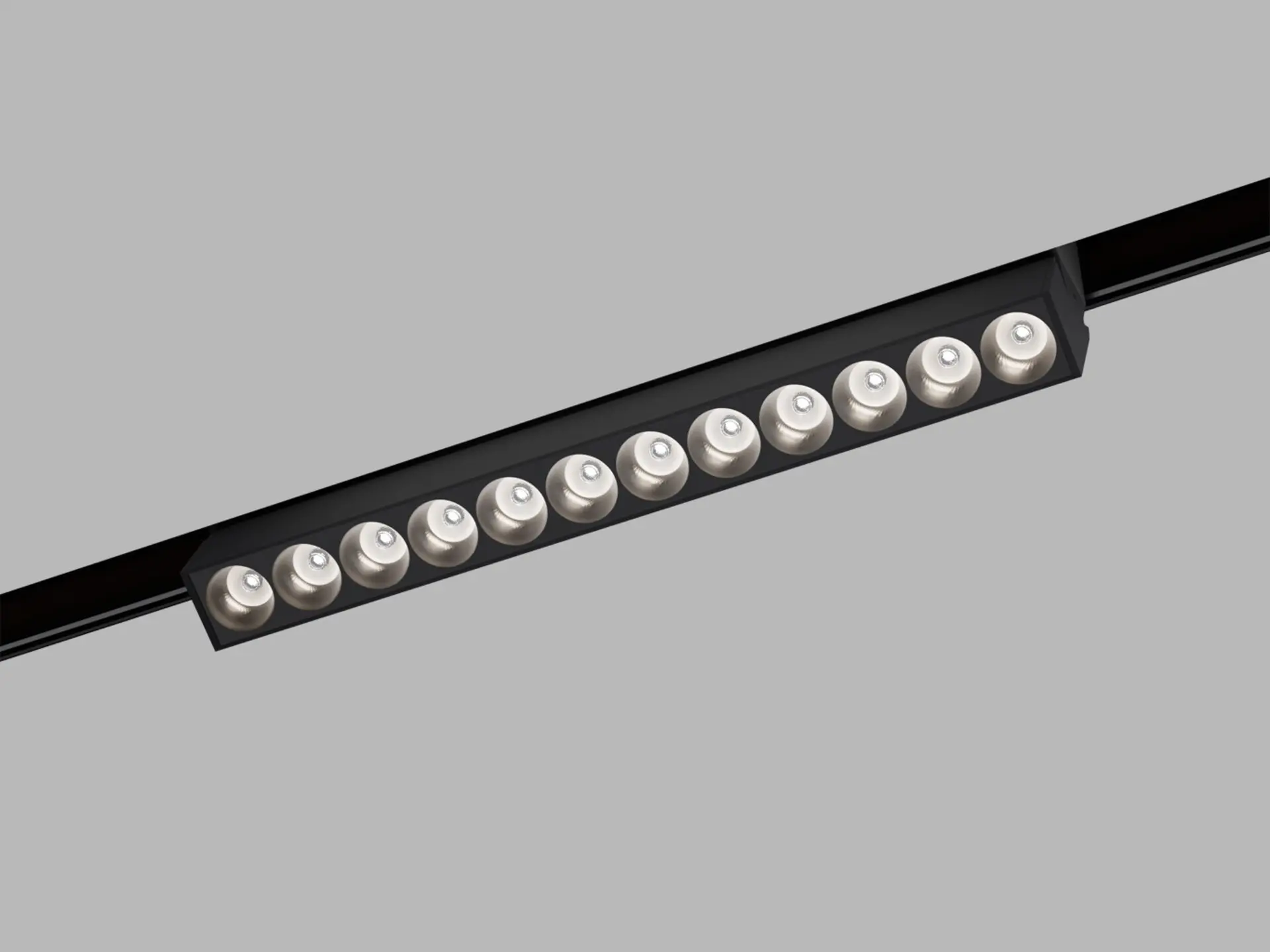 LED2 6482253 LED2 Lištové svítidlo MAGLASER III TILT, B 12W 3000K/3500K/4000K UGR černá - LED2 Lighting