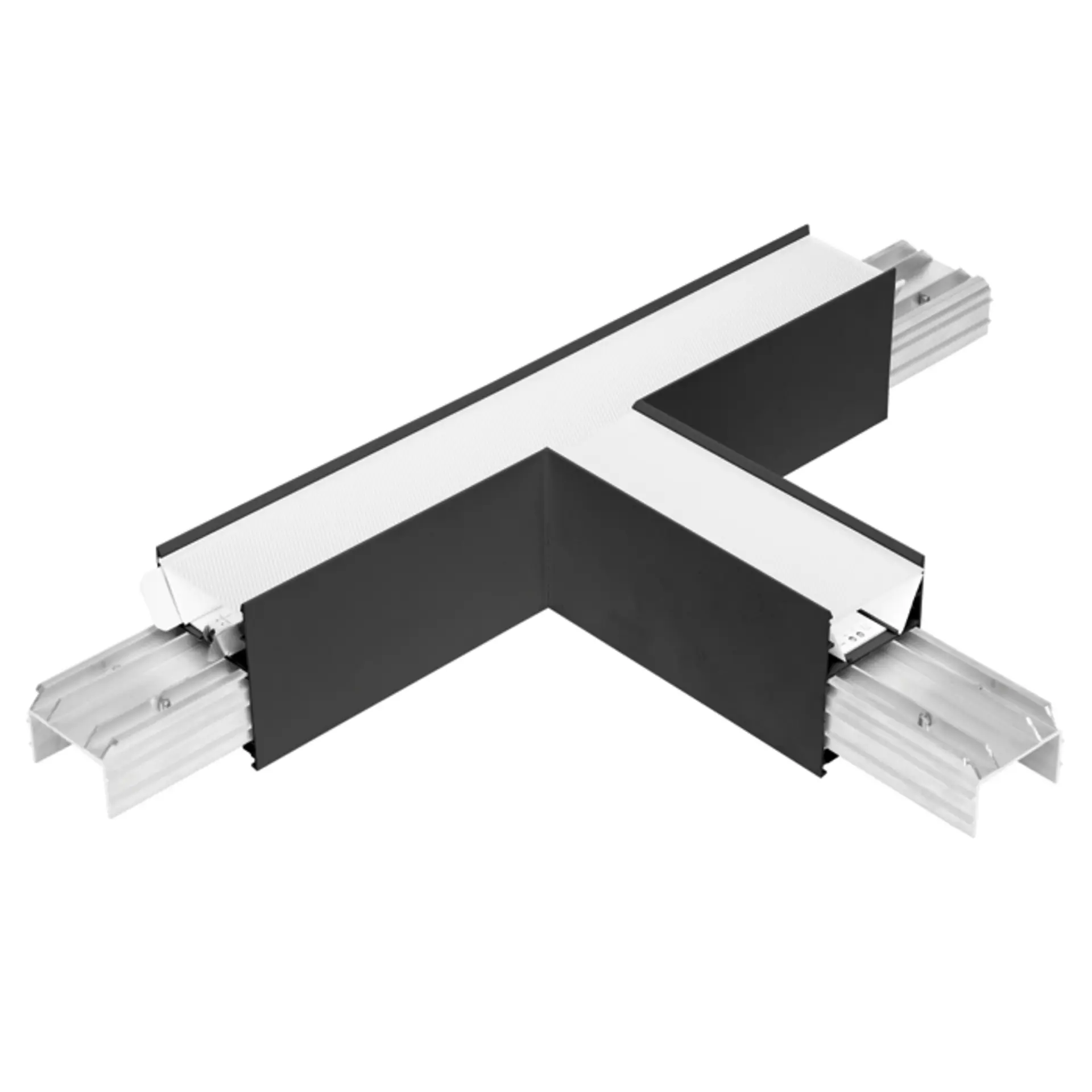 Ecolite LED spoj T linear 12W, 1320lm, 4000K, černá LN5070-SPOJ/T-12W/CR