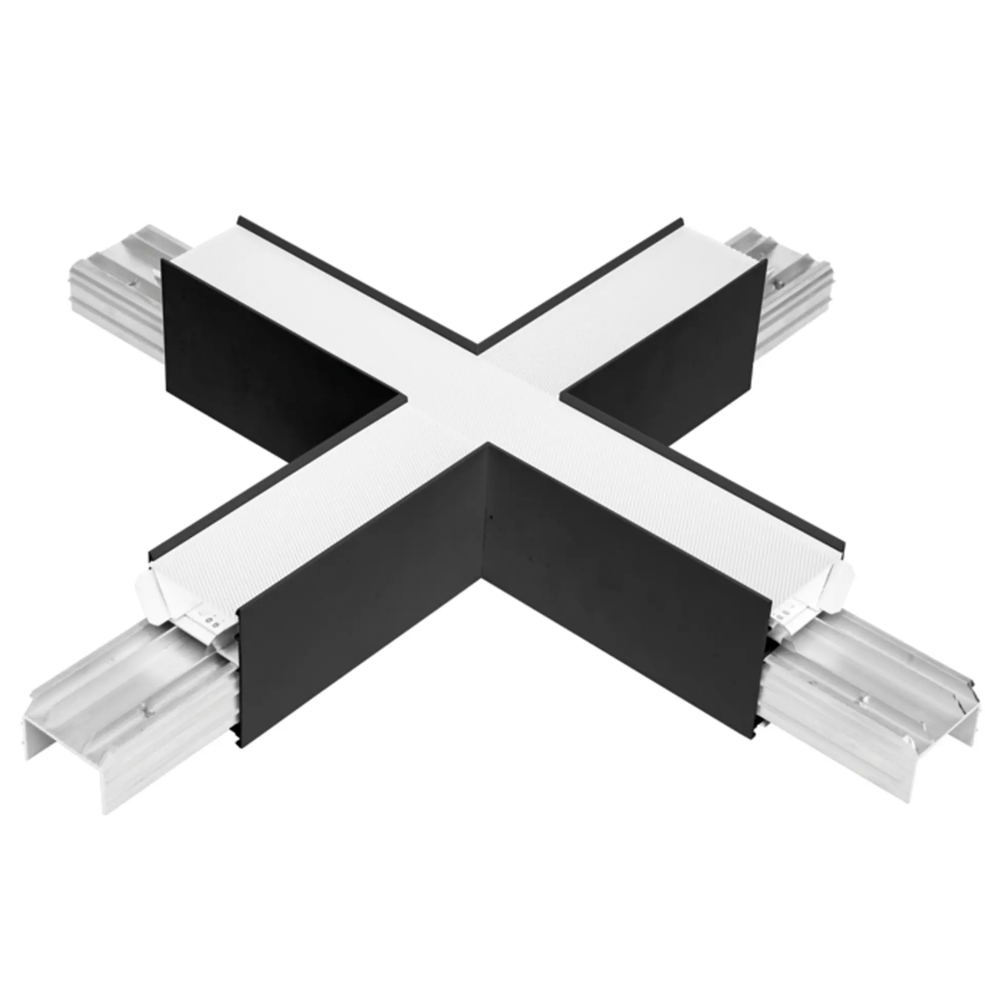 Ecolite LED spoj X linear 15W, 1650lm, 4000K, černá LN5070-SPOJ/X-15W/CR