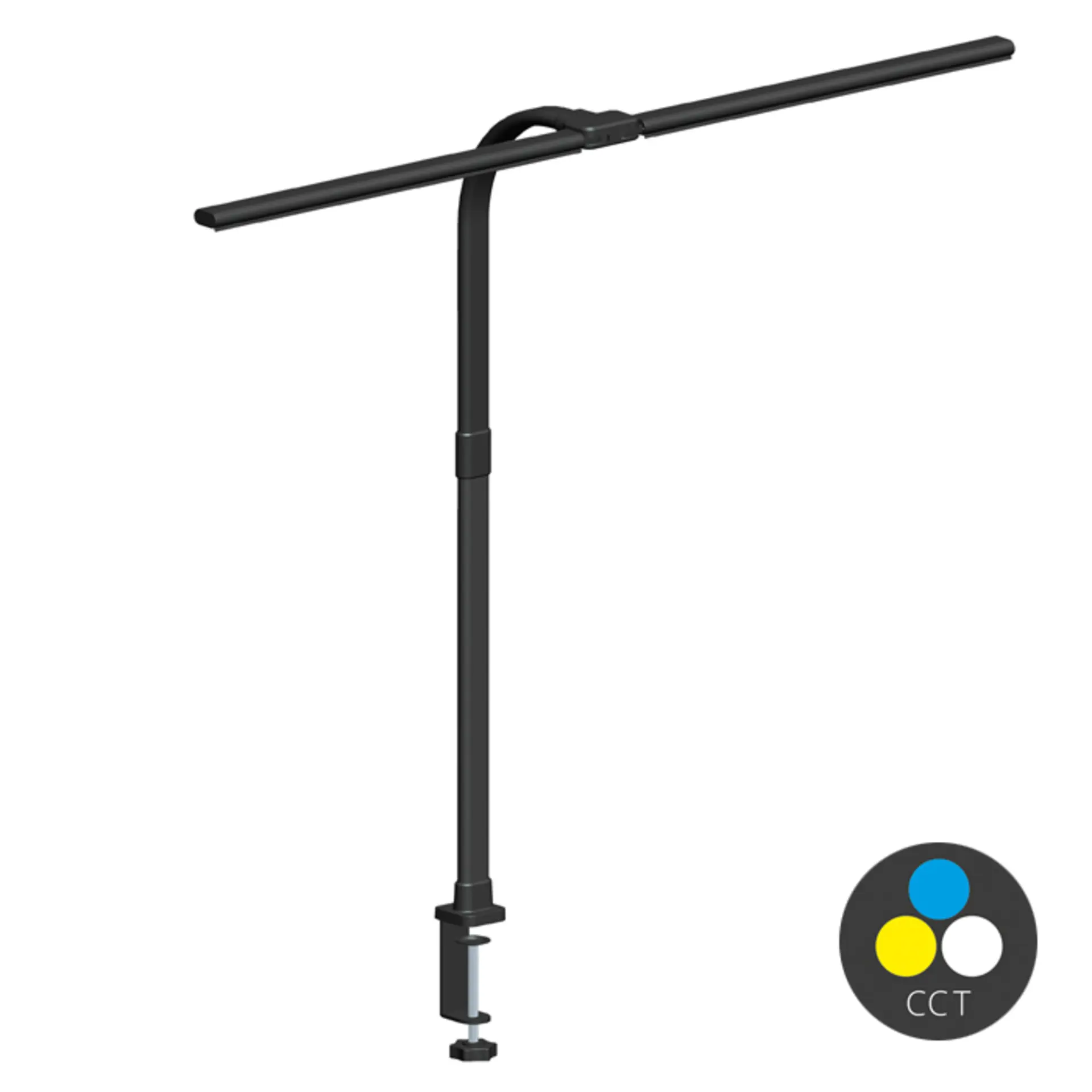 Ecolite LED stmívatelná stolní lampa 20W 1200lm CCT černá LU19TC2-CR