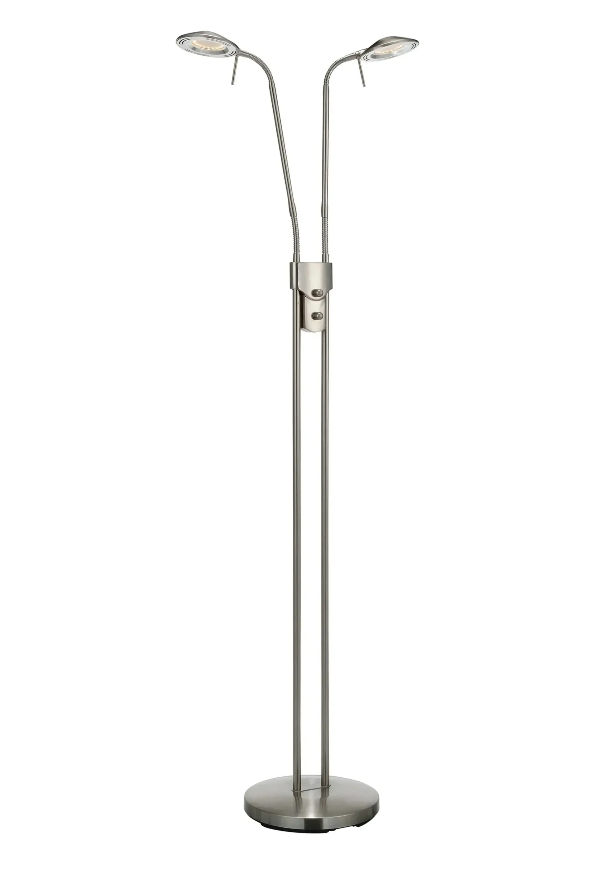 MARKSLOJD Markslöjd Hudson LED stojací lampa ocel 2 ramena