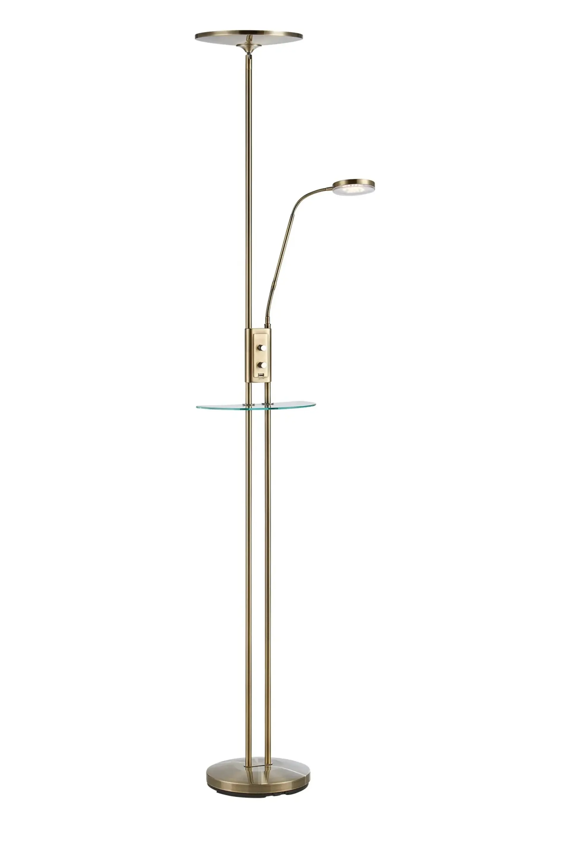 MARKSLOJD Markslöjd Friend LED stojací lampa staromosaz