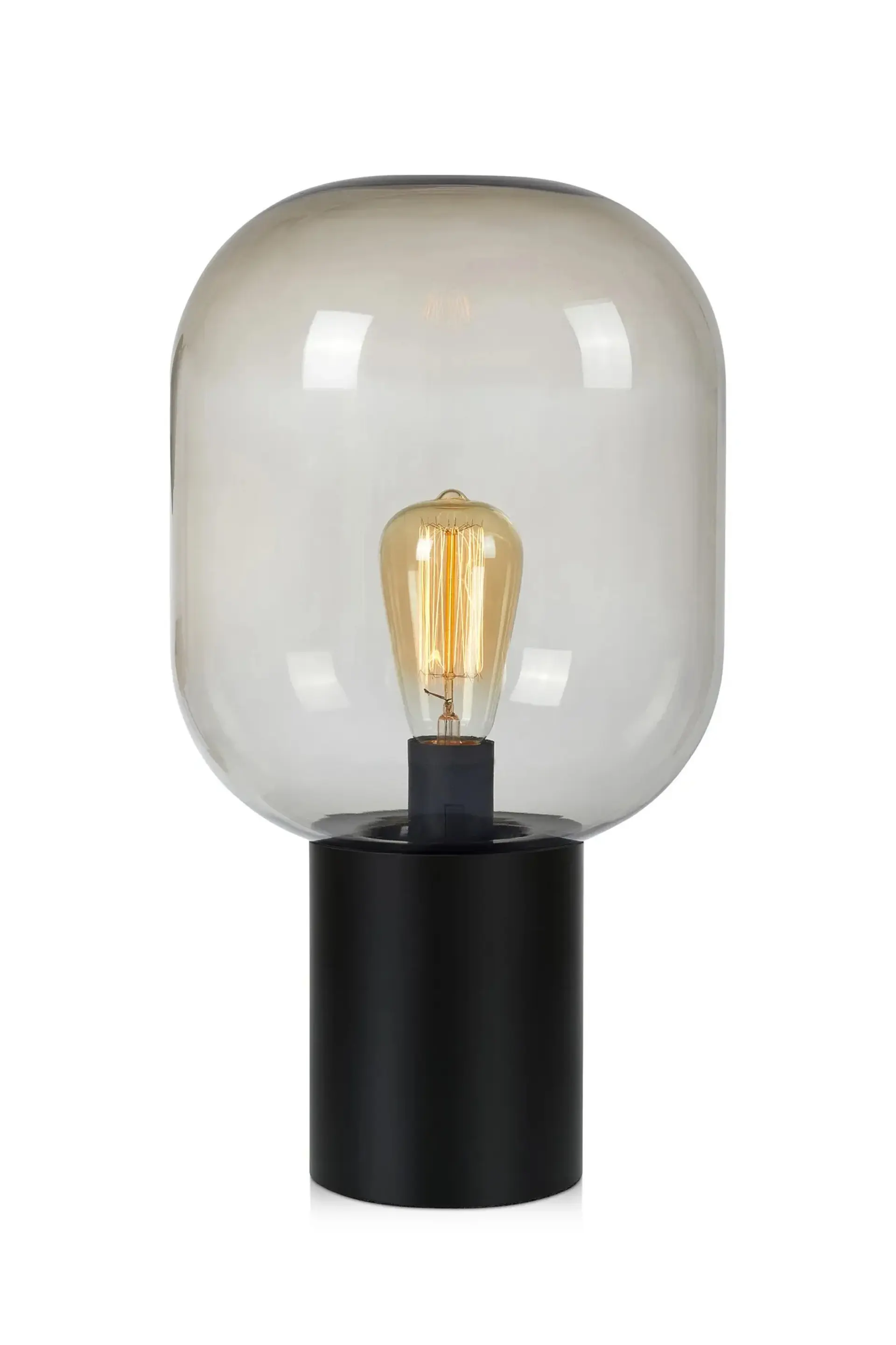 MARKSLOJD Markslöjd stolní lampa Brooklyn černá/kouřová 44 cm