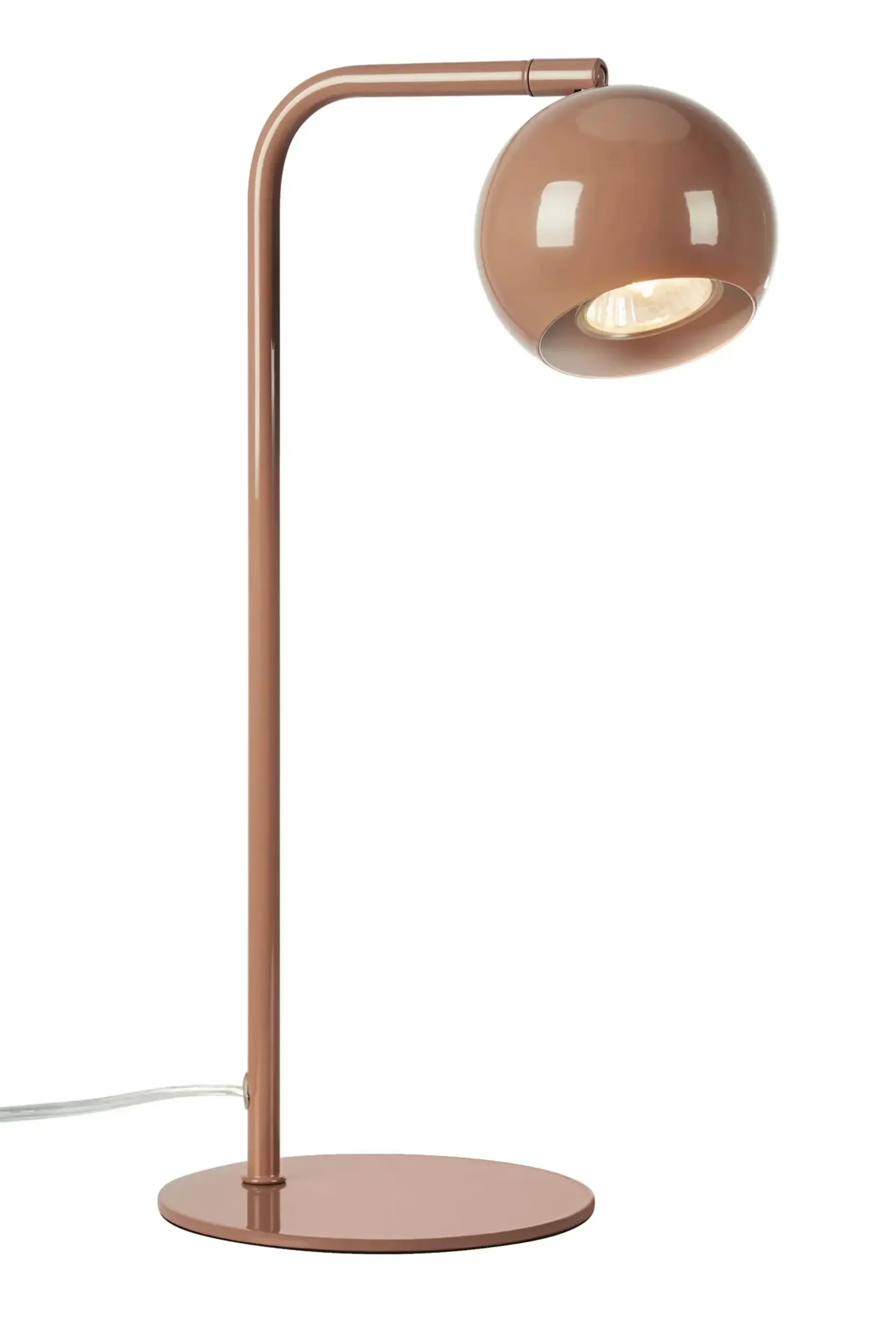 Hnědá stolní lampa s kovovým stínidlem (výška 39,5 cm) Pop – Markslöjd
