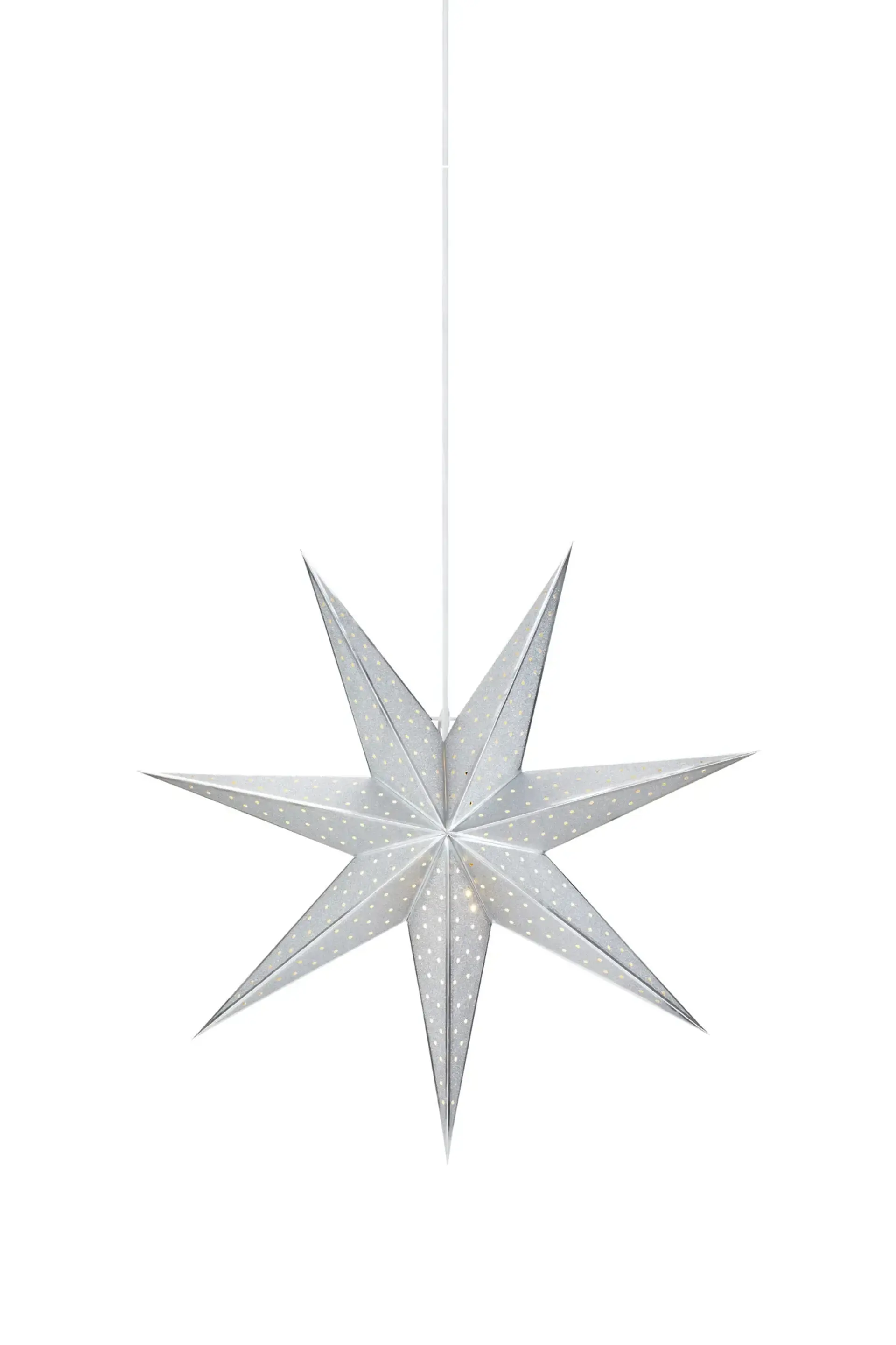 MAR 705789 Glitter stříbrná závěsná hvězda 45 cm - Markslöjd