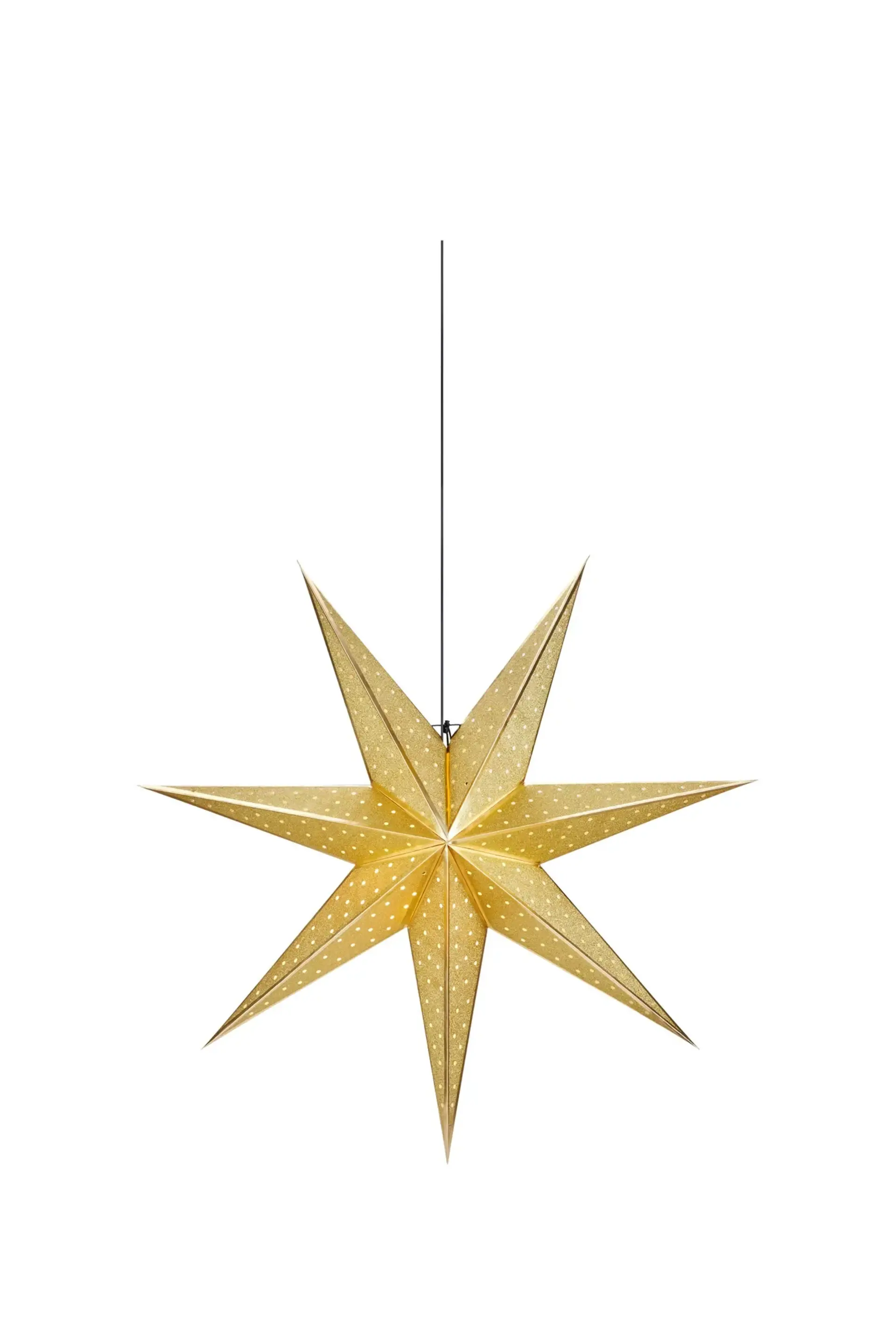 MAR 705791 Glitter zlatá závěsná hvězda 45 cm - Markslöjd