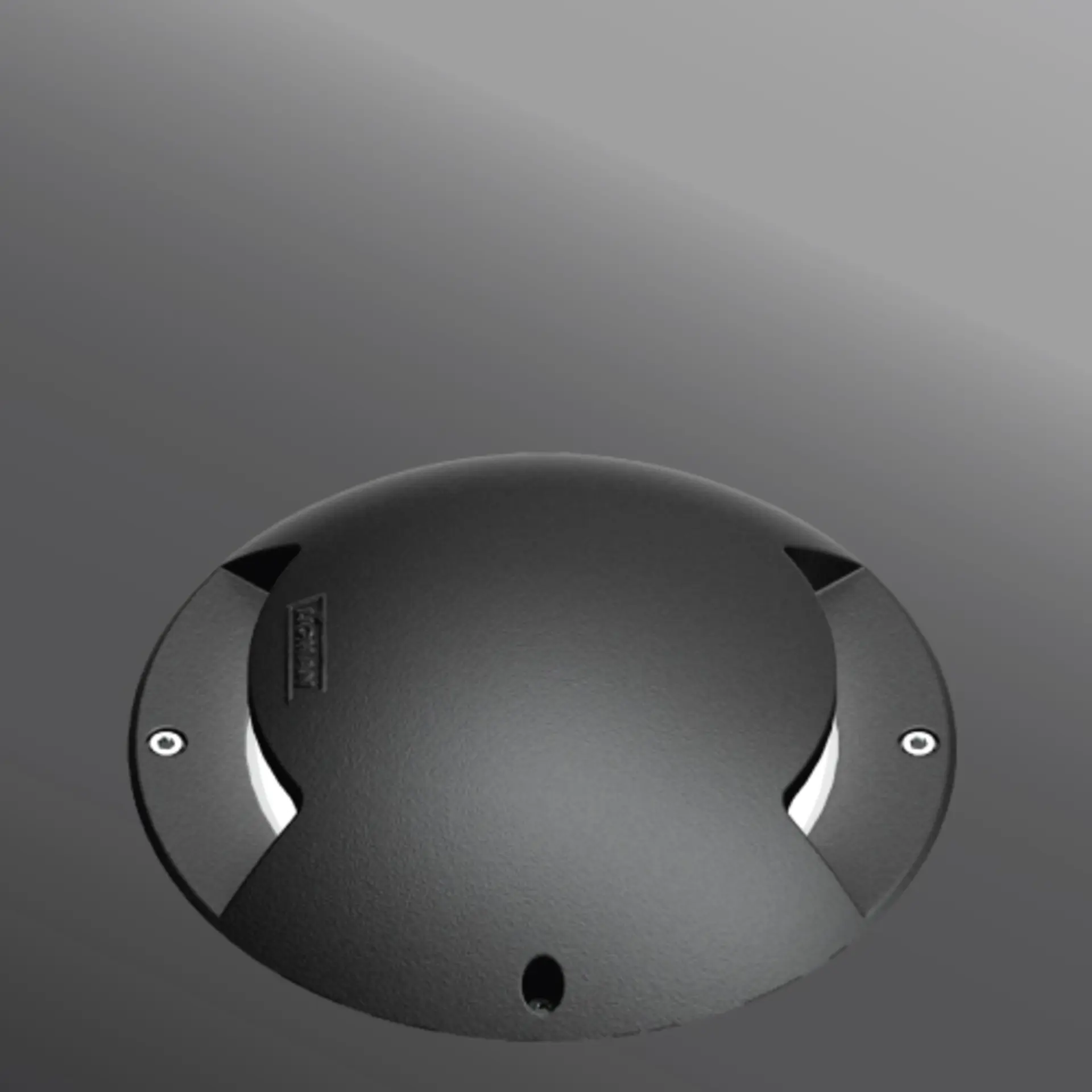 VÝPRODEJ VZORKU LIGMAN Zápustné zemní svítidlo MASK 3000K 8W 202lm IP68 218mm černé RAL9011