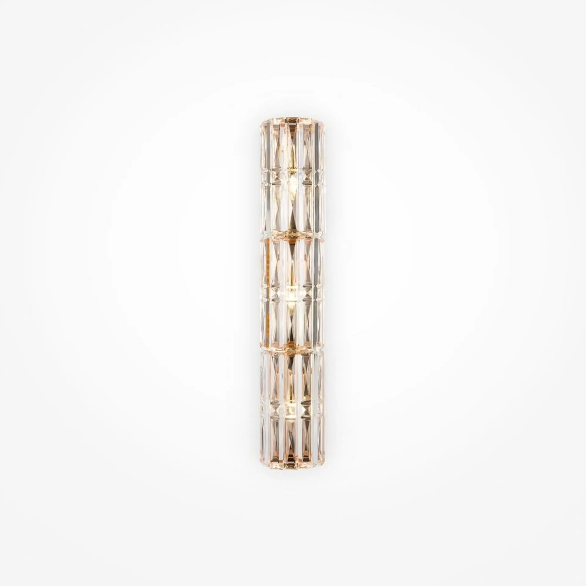 M MOD094WL-03G Nástěnné svítidlo Facet E14 3x60W průhledné sklo zlatý kov - MAYTONI
