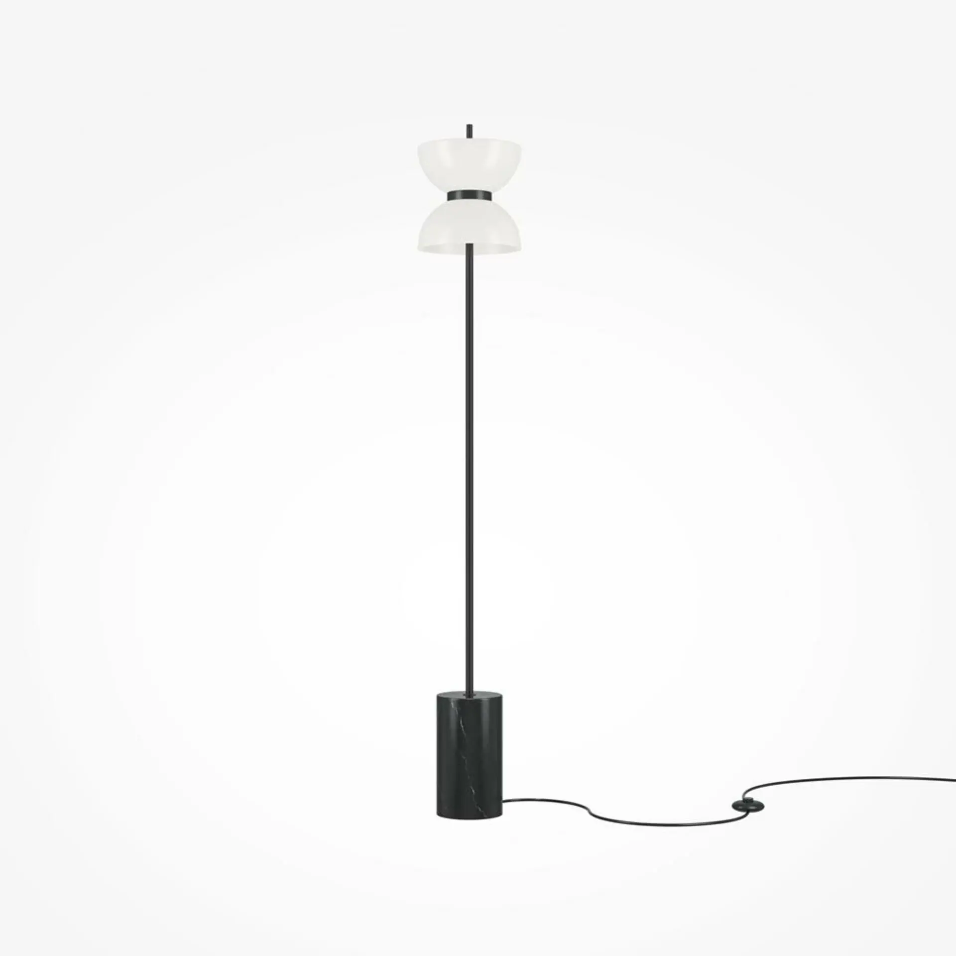 M MOD178FL-L11B3K Stojací lampa Kyoto 3000K 11W teplá bílá 1300lm černý kov - MAYTONI