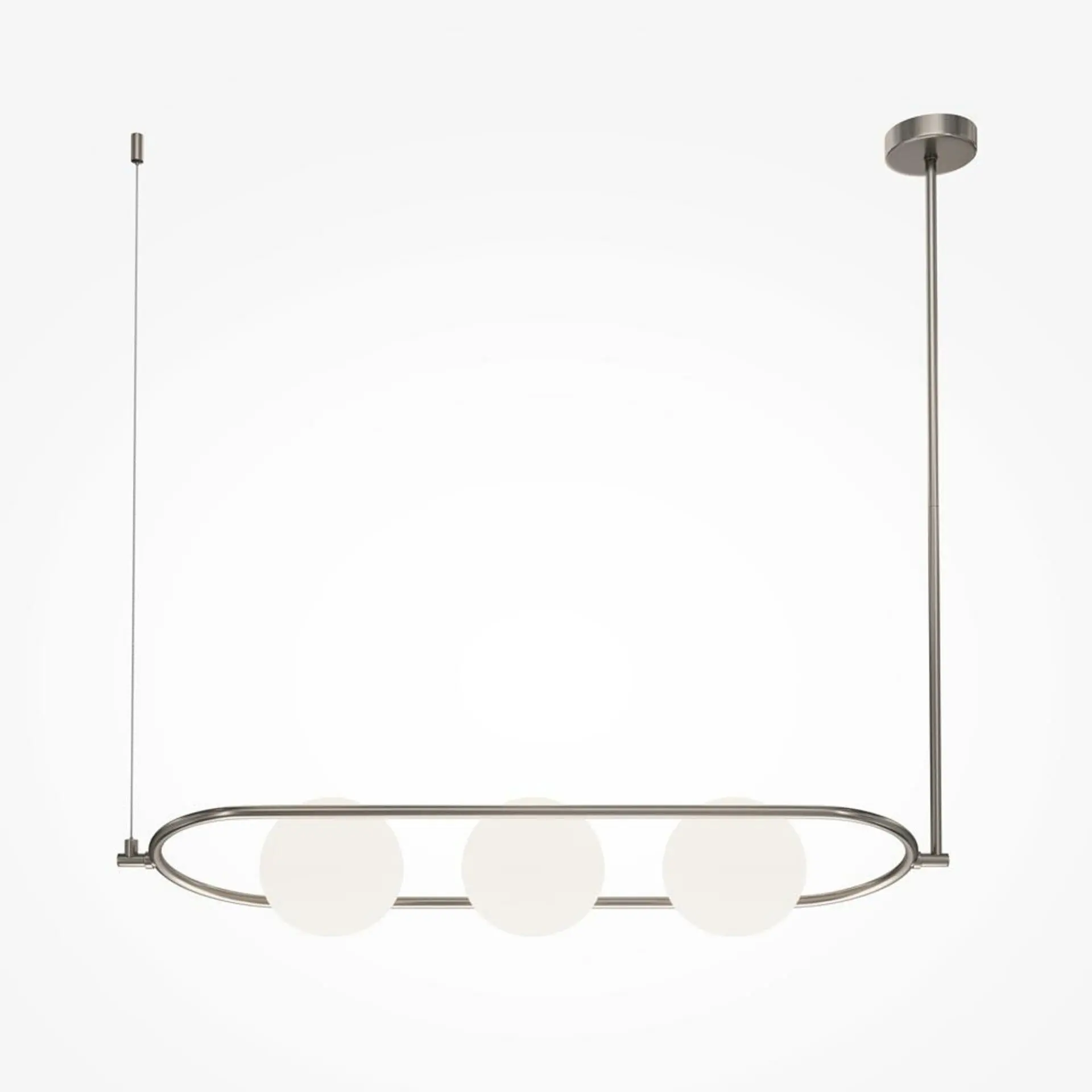 M MOD221PL-03N Závěsné svítidlo Erich 3xE14 120W bílá matné sklo hliník designové - MAYTONI