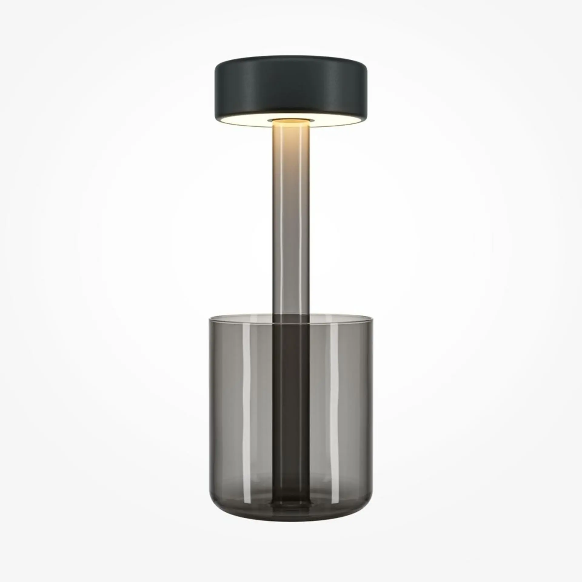 M MOD229TL-L3B3K3 Stolní lampa AI Collaboration 2200/4000K 3W nastavitelná bílá černé sklo bateriová stmívatelná - MAYTONI