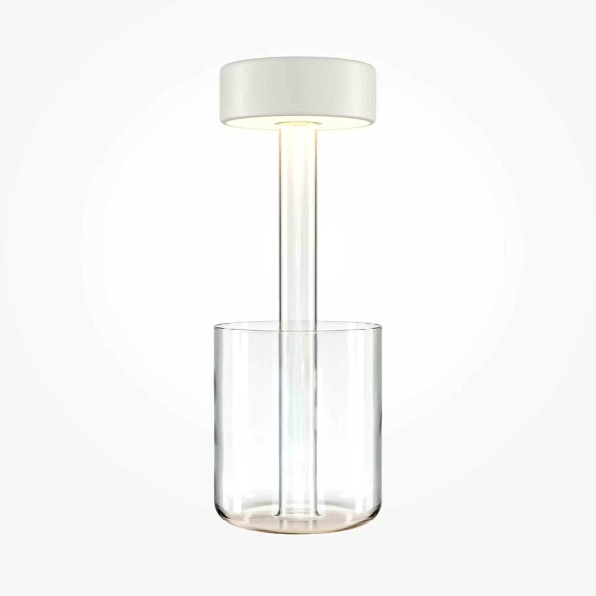 M MOD229TL-L3W3K1 Stolní lampa AI Collaboration 3W nastavitelná bílá 120lm bílá sklo stmívatelná bateriová - MAYTONI
