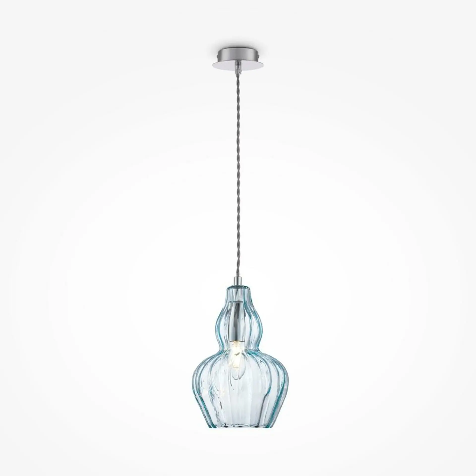 M MOD238-PL-01-BL Závěsné svítidlo Eustoma 40W modrá kov - MAYTONI