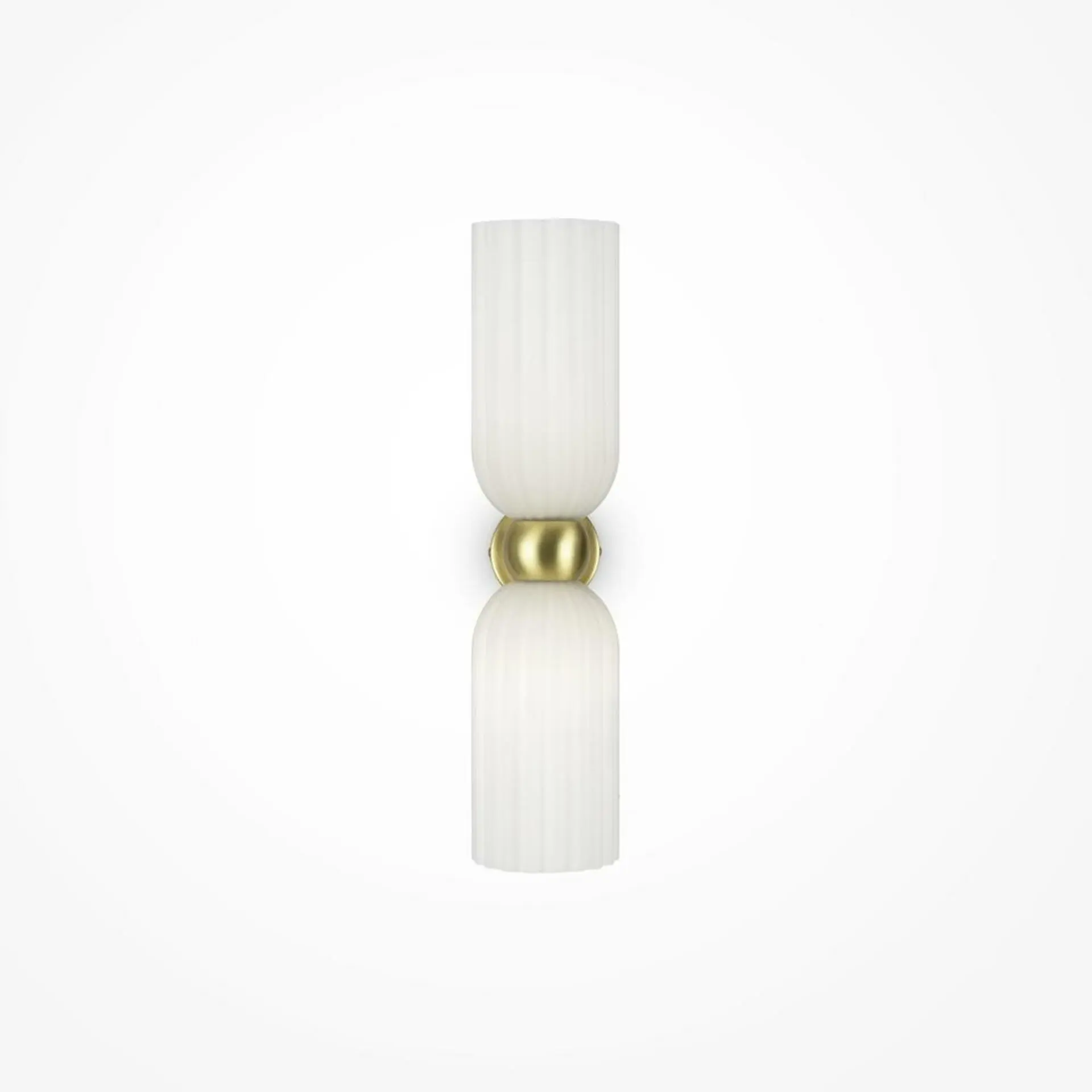 M MOD302WL-02W Nástěnné svítidlo Antic 2x40W bílá mosaz sklo - MAYTONI