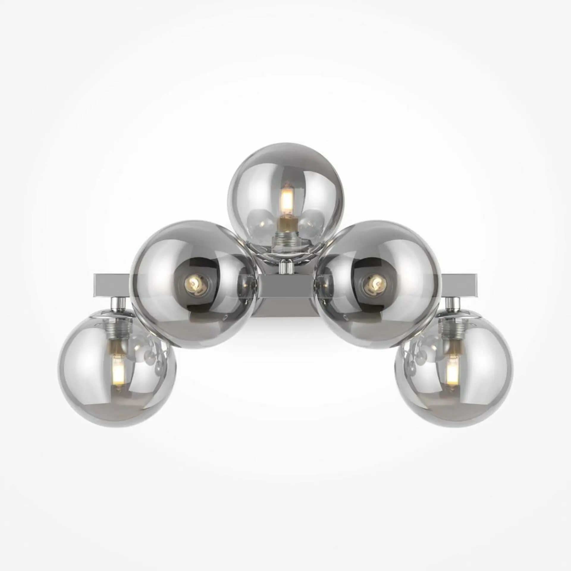 M MOD547WL-05CH Nástěnné svítidlo Dallas 5xG9 max 140W kouřové sklo chrom kov designové - MAYTONI