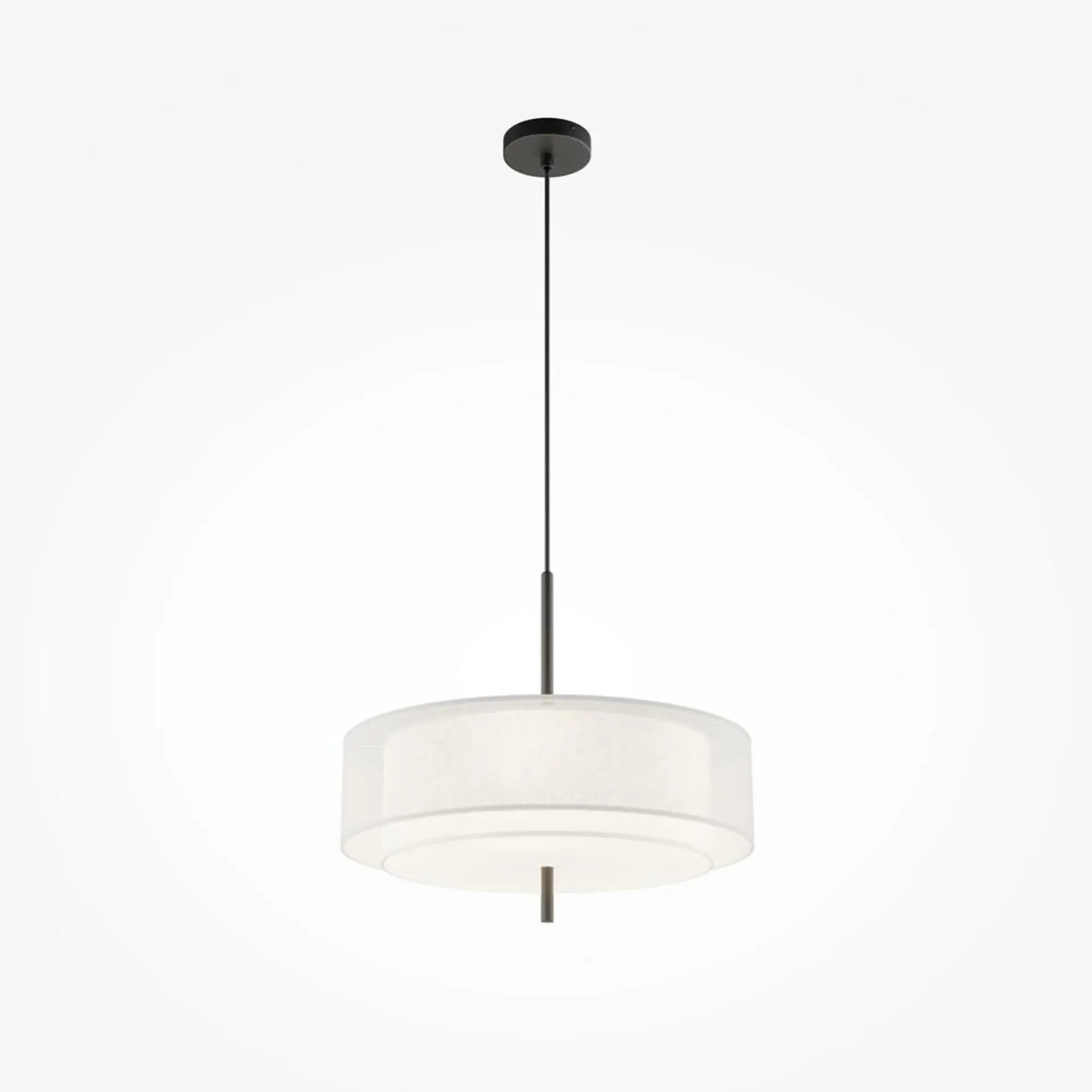 M MOD613PL-05W1 Závěsné svítidlo Bergamo E27 5x60W černá/bílá kov - MAYTONI