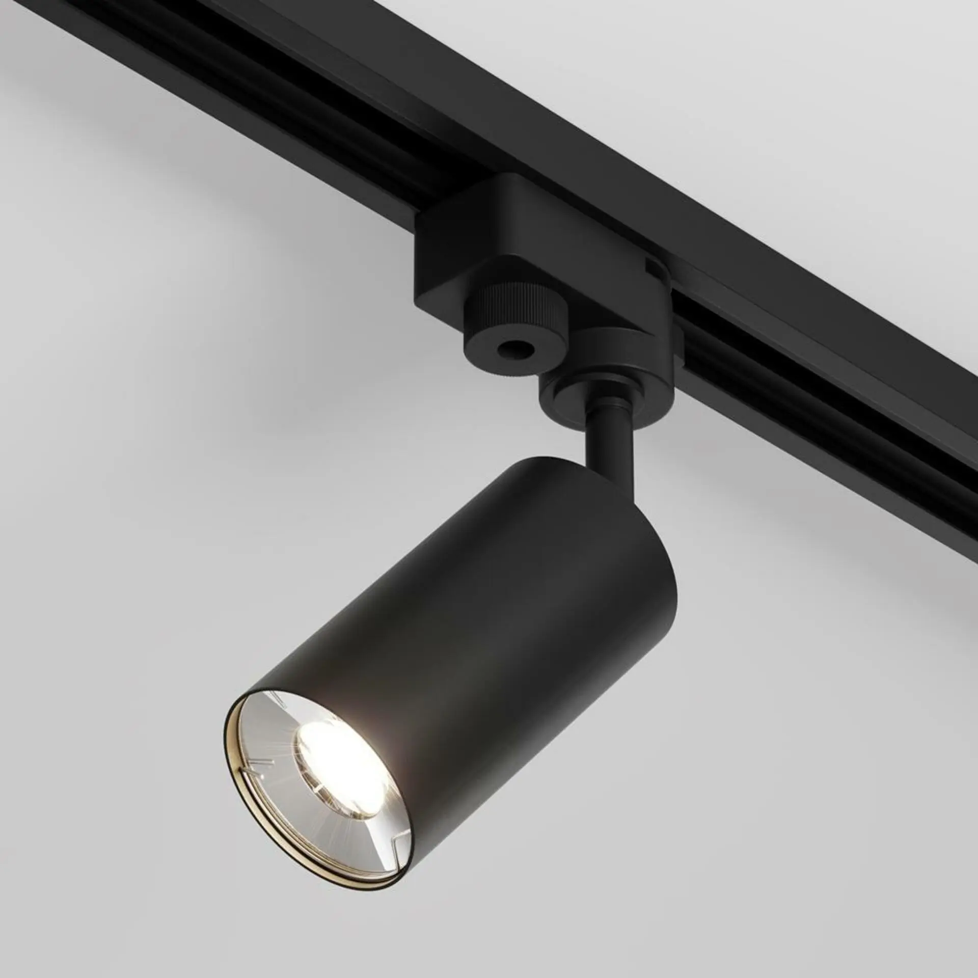 M TR002-1-GU10-B Svítidlo pro kolejnicový systém Focus Mini GU10 50W černý hliník nastavitelný směr Unity - MAYTONI