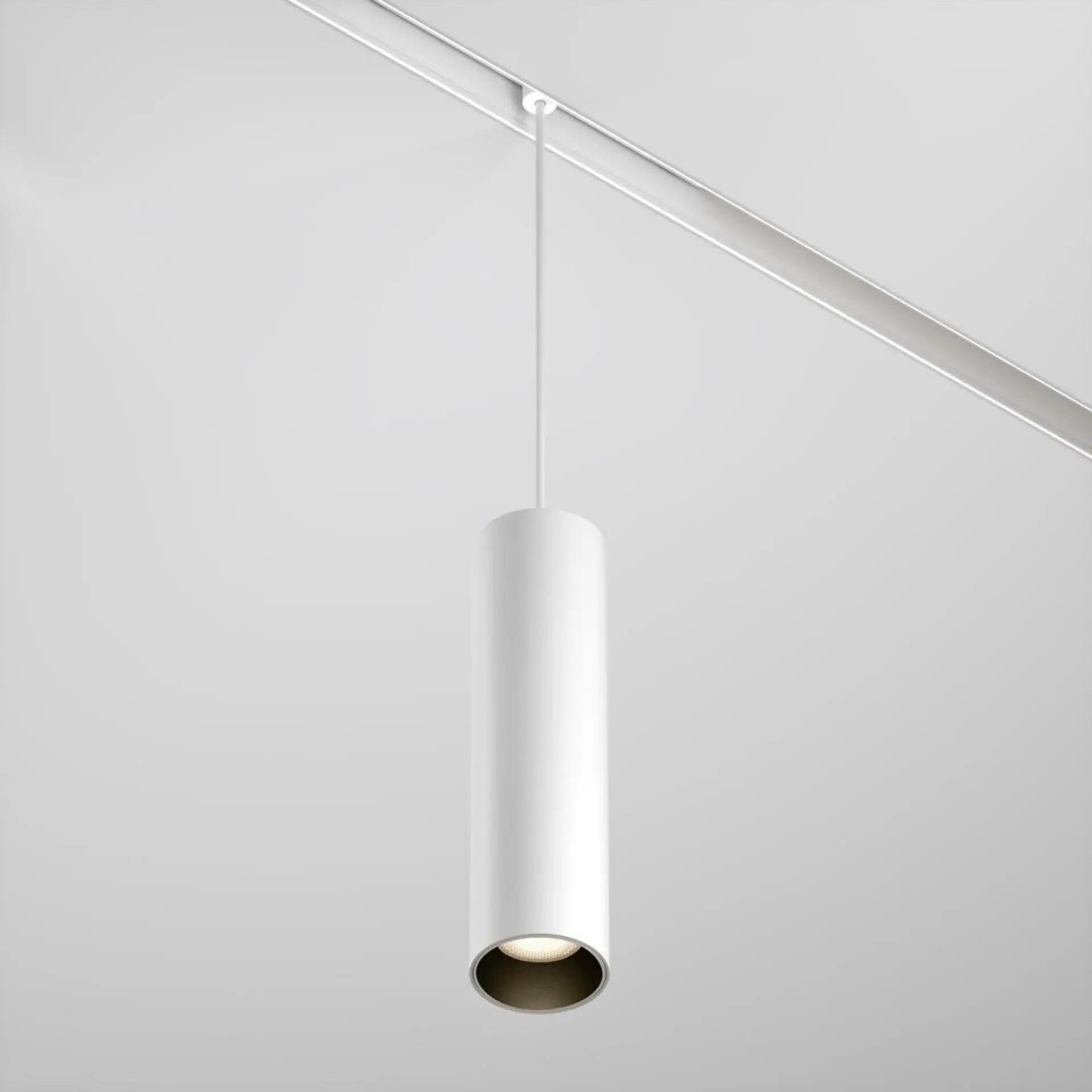 M TR041-2-12W3K-W Závěsné svítidlo pro kolejnicový systém Focus LED 3000K 12W 1040lm bílý hliník teplá bílá Exility - MAYTONI