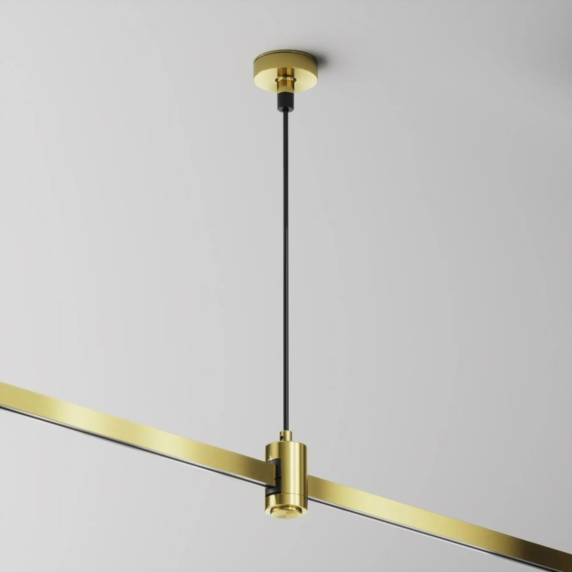 M TRA157SW-B1-BS Lankový závěs s napájením pro magnetickou lištu 24V mosaz hliník Flarity - MAYTONI