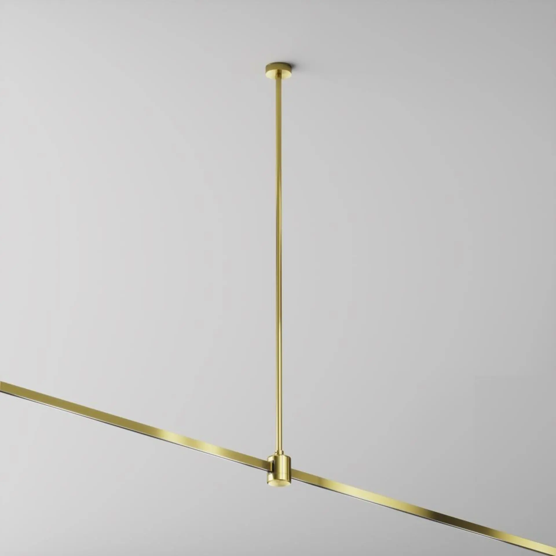M TRA159C-IPC1-BS Stropní upevnění s prodlužovací spojkou 700 mm 24V mosaz hliník Flarity - MAYTONI