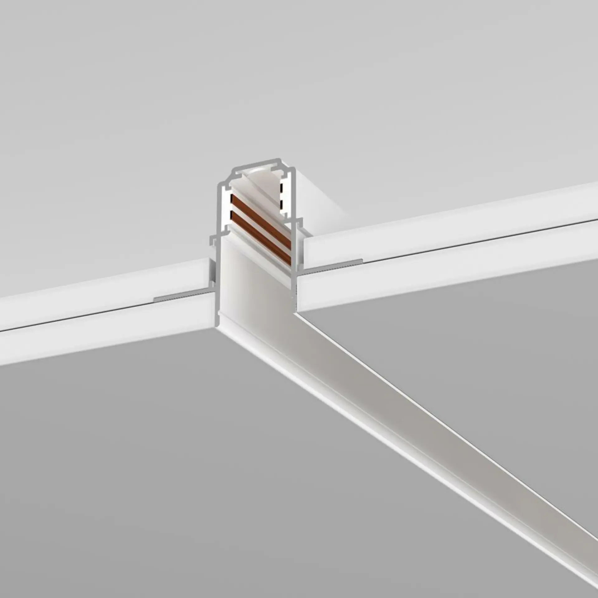 M TRX034-422.12W Vestavná kolejnice 2m bílá hliník 48V Exility - MAYTONI