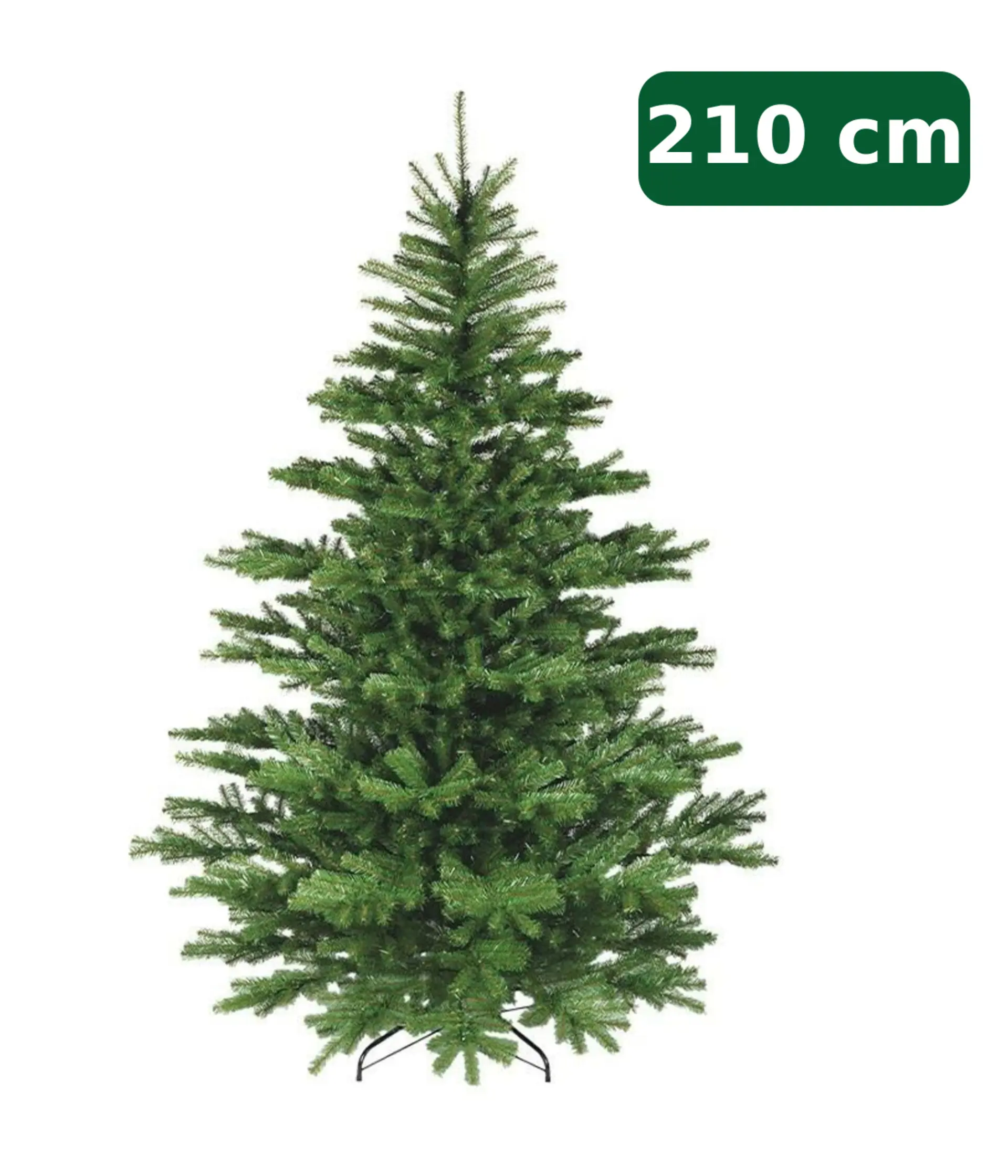 DecoLED Umělý vánoční stromek 210 cm, smrček Naturalna s 2D jehličím