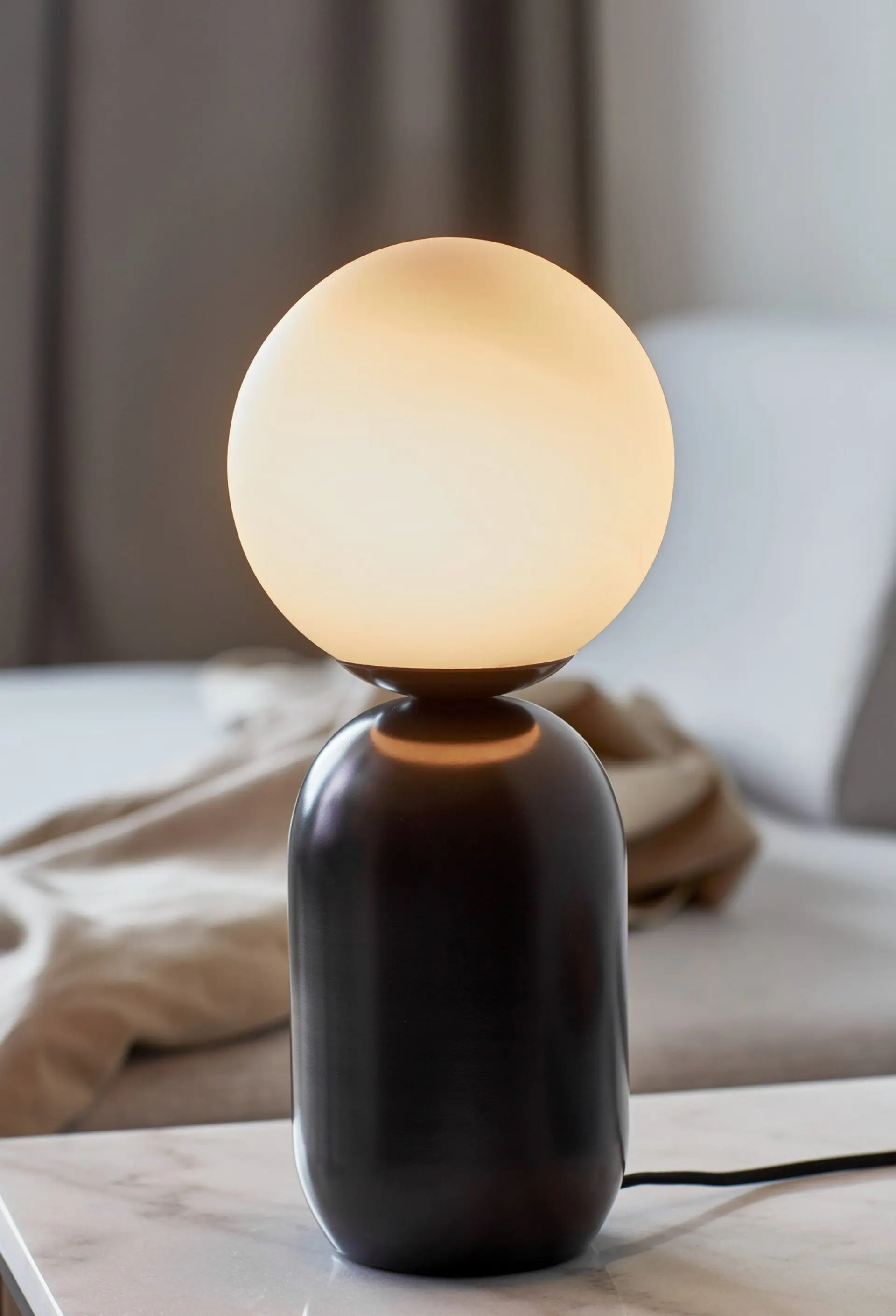 Stolní lampa NORDLUX Notti E14 1x25W moka 2011035003