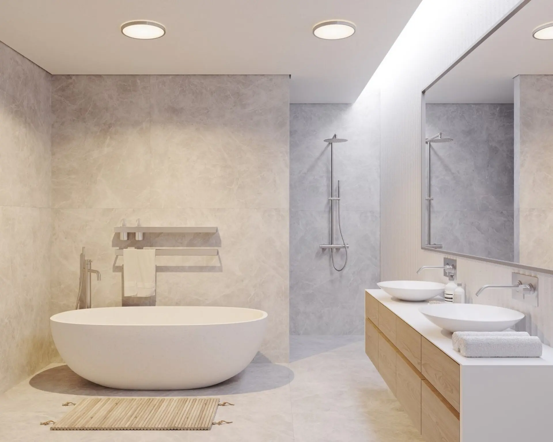 NORDLUX stropní svítidlo Oja 29 IP54 BATH 3000K/4000K 14,5W LED chrom bílá 2015026133