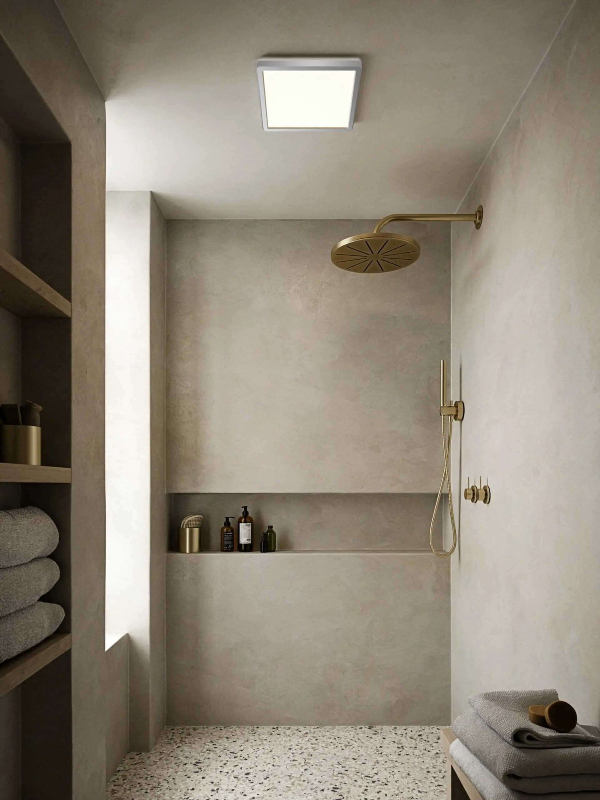 NORDLUX stropní svítidlo Oja 29x29 IP54 BATH 3000K/4000K 14,5W LED chrom bílá 2015066133