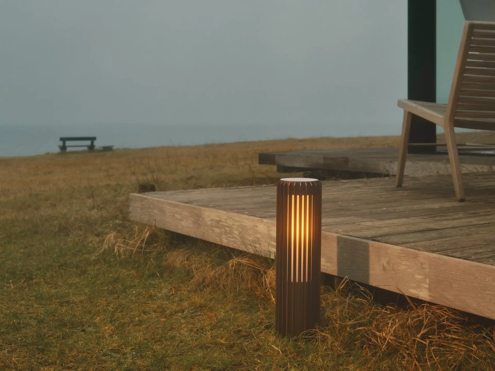 NORDLUX Aludra 45 venkovní sloupkové svítidlo metalická hnědá 2118028261