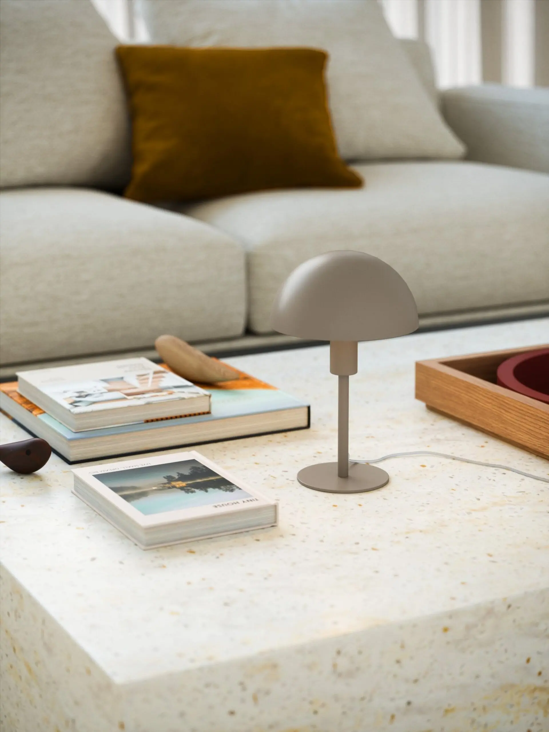 NORDLUX Ellen Mini stolní lampa světle hnědá 2213745009