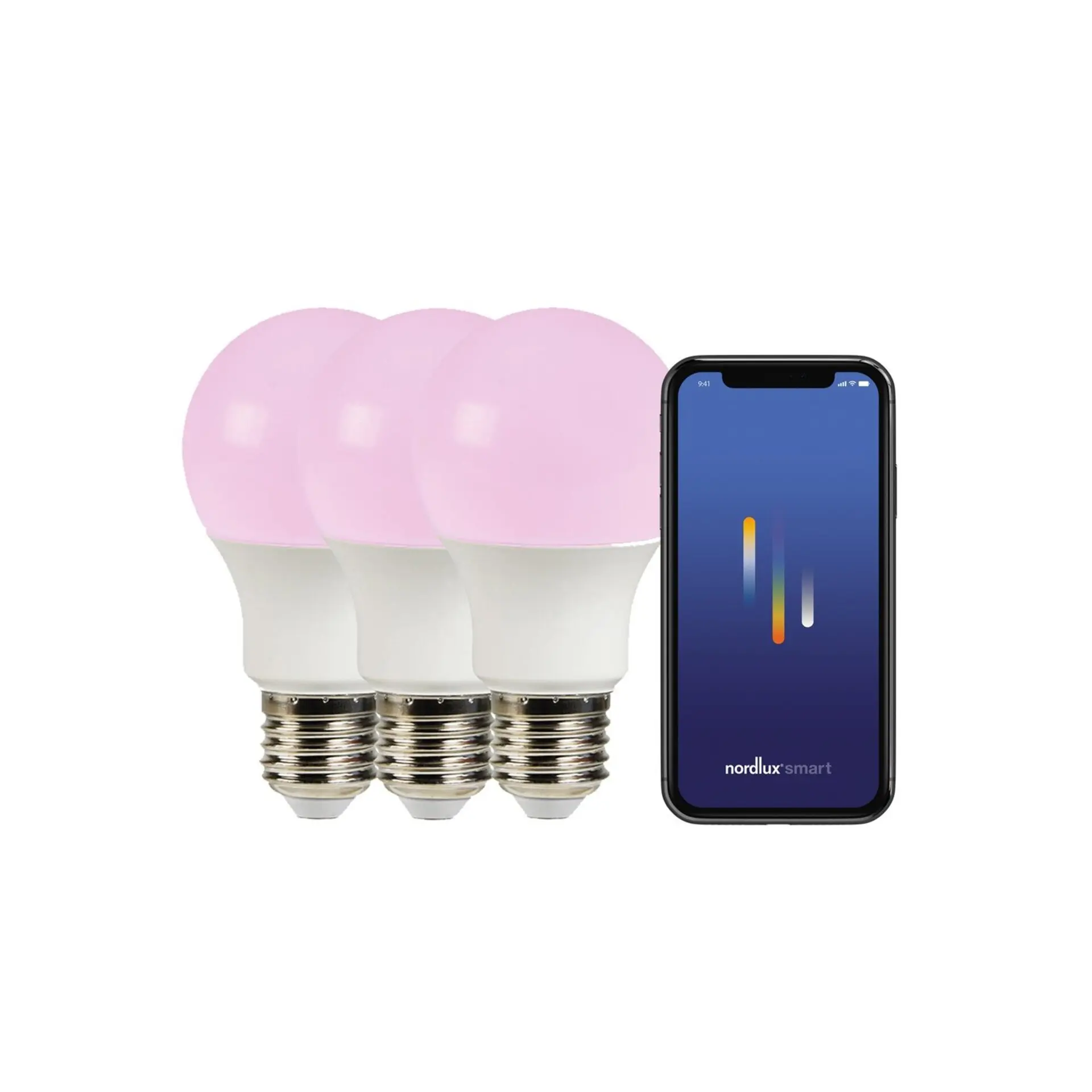 NORDLUX Smart E27 Color 2200-6500+RGB set 3ks 806lm 2270052701