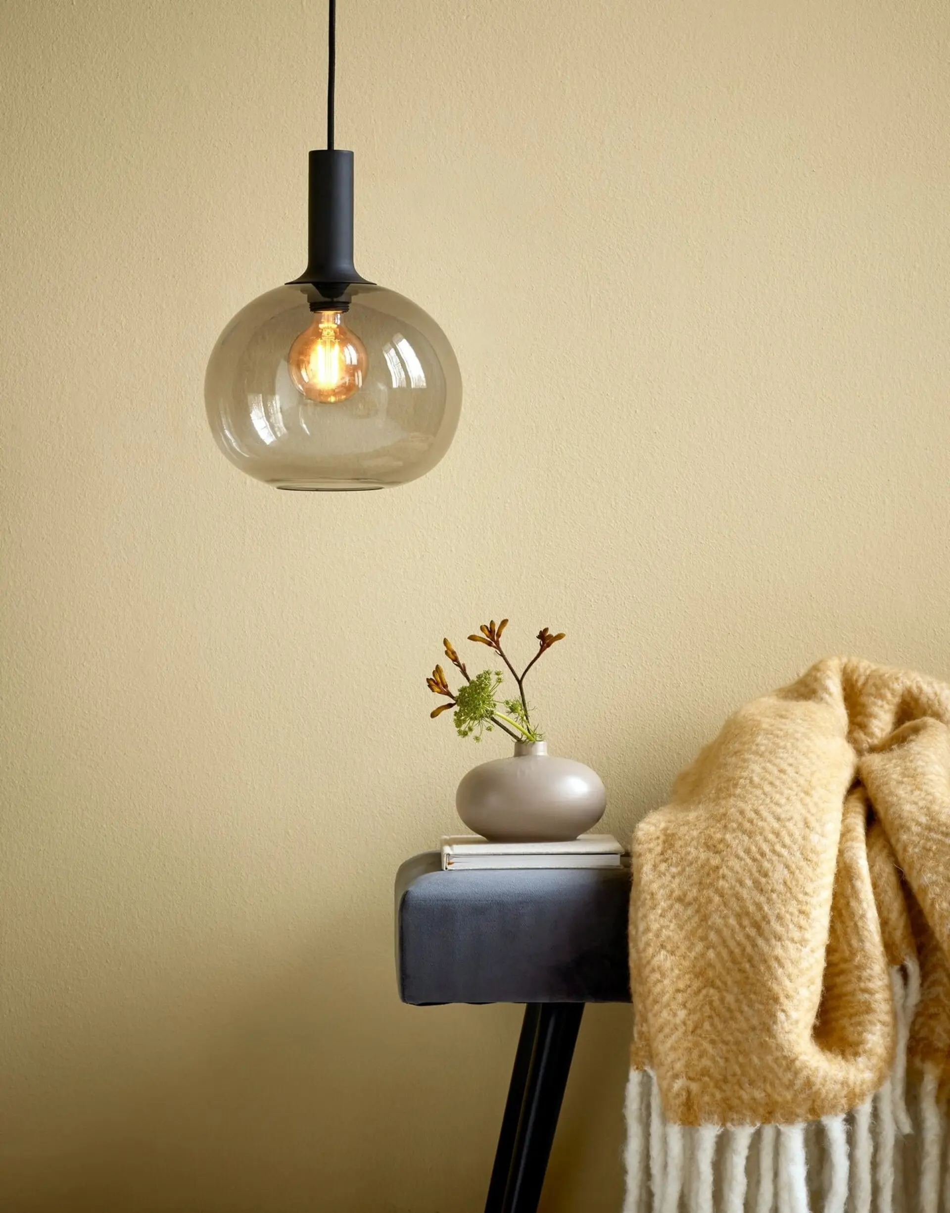 NORDLUX závěsné svítídlo Alton 25 60W E27 černá kouřová 47313047