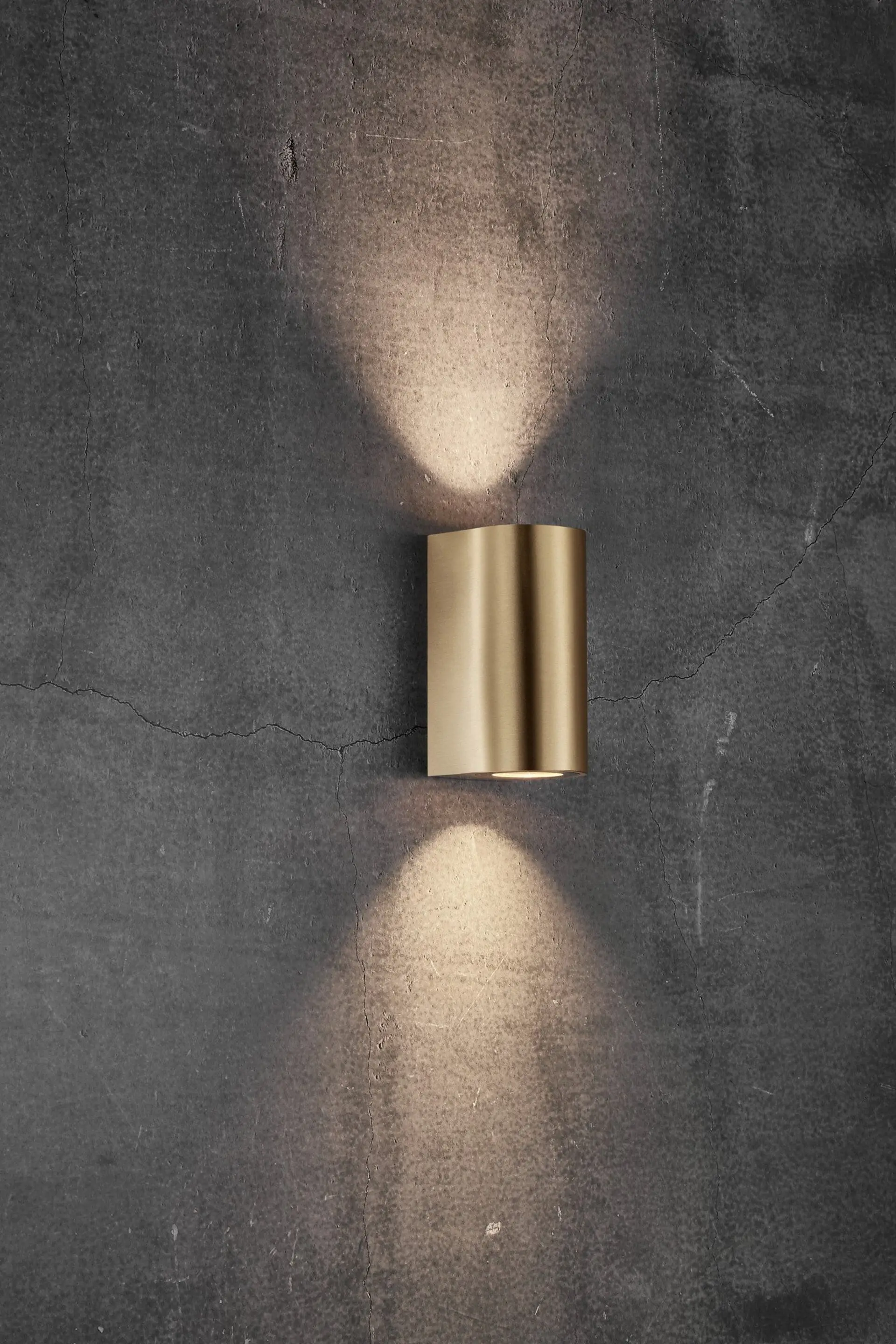 NORDLUX venkovní nástěnné svítidlo Canto Maxi 2 2x28W GU10 mosaz čirá 49721035