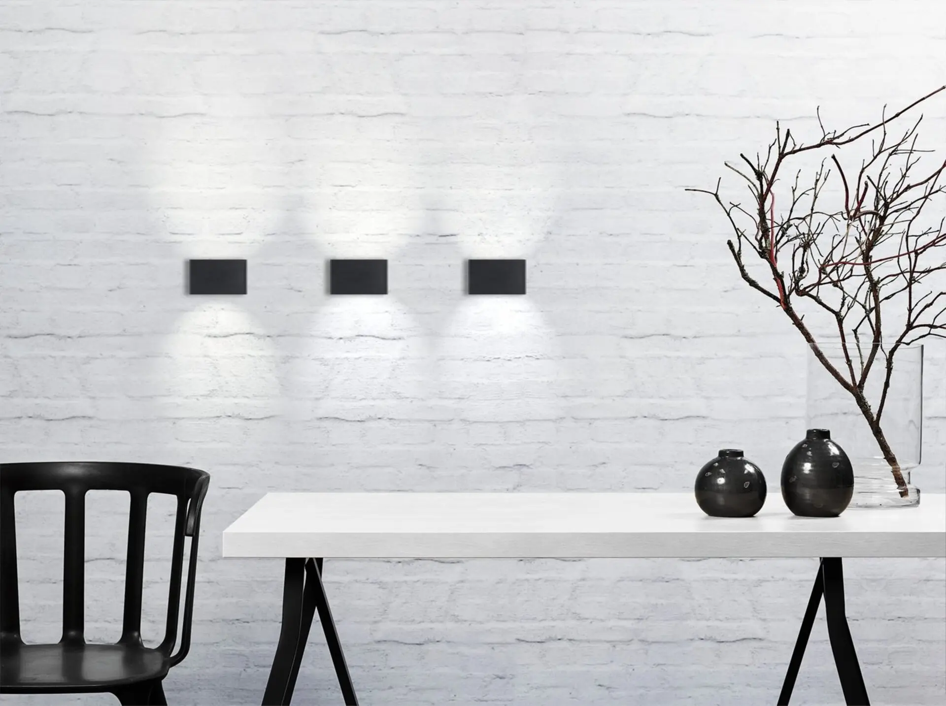NOR 872723 Venkovní nástěnné svítidlo Nene 1x6W LED černá čirá - NORDLUX