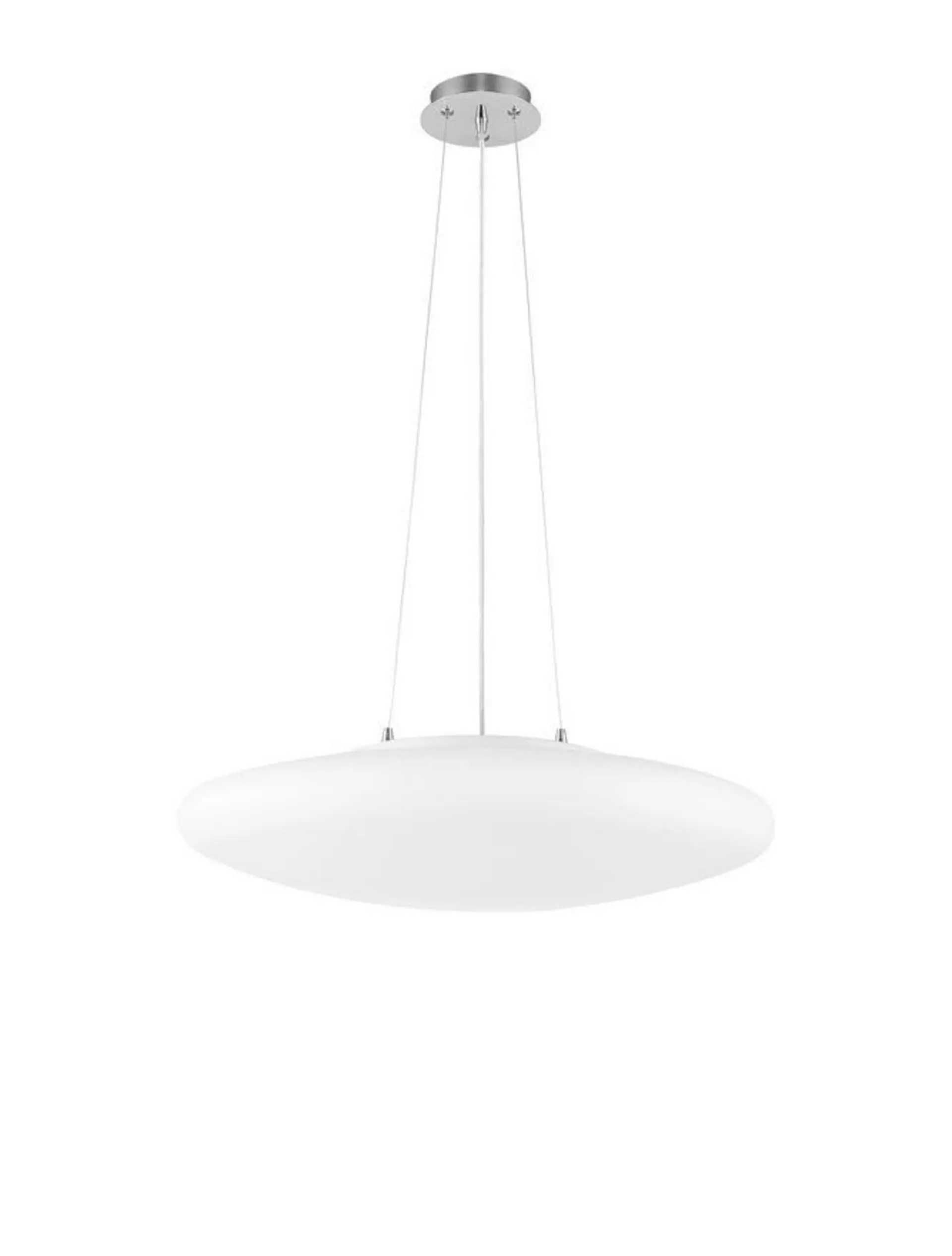 NOVA LUCE závěsné svítidlo PRESSIONE opálové sklo saténová kovová základna chromovaný hliník E27 4x12W IP20 bez žárovky 4587601