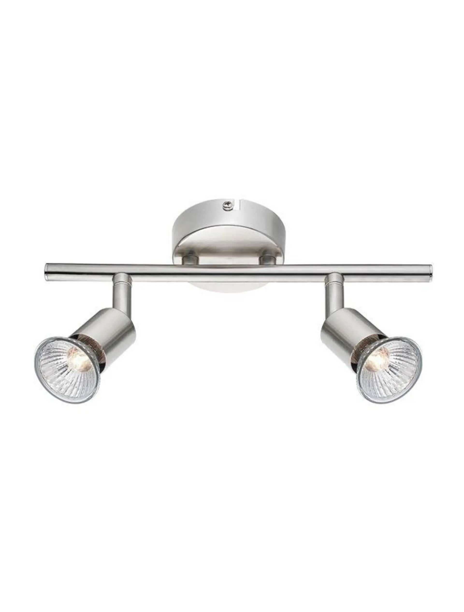 Nova Luce Moderní stropní lišta Base se dvěma nastavitelnými spoty - 2 x 50 W, nikl NV 660002