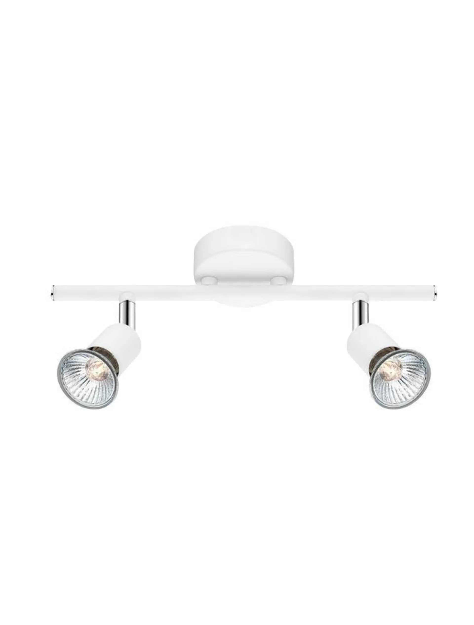 Nova Luce Moderní stropní lišta Base se dvěma nastavitelnými spoty - 2 x 50 W, bílá NV 661002