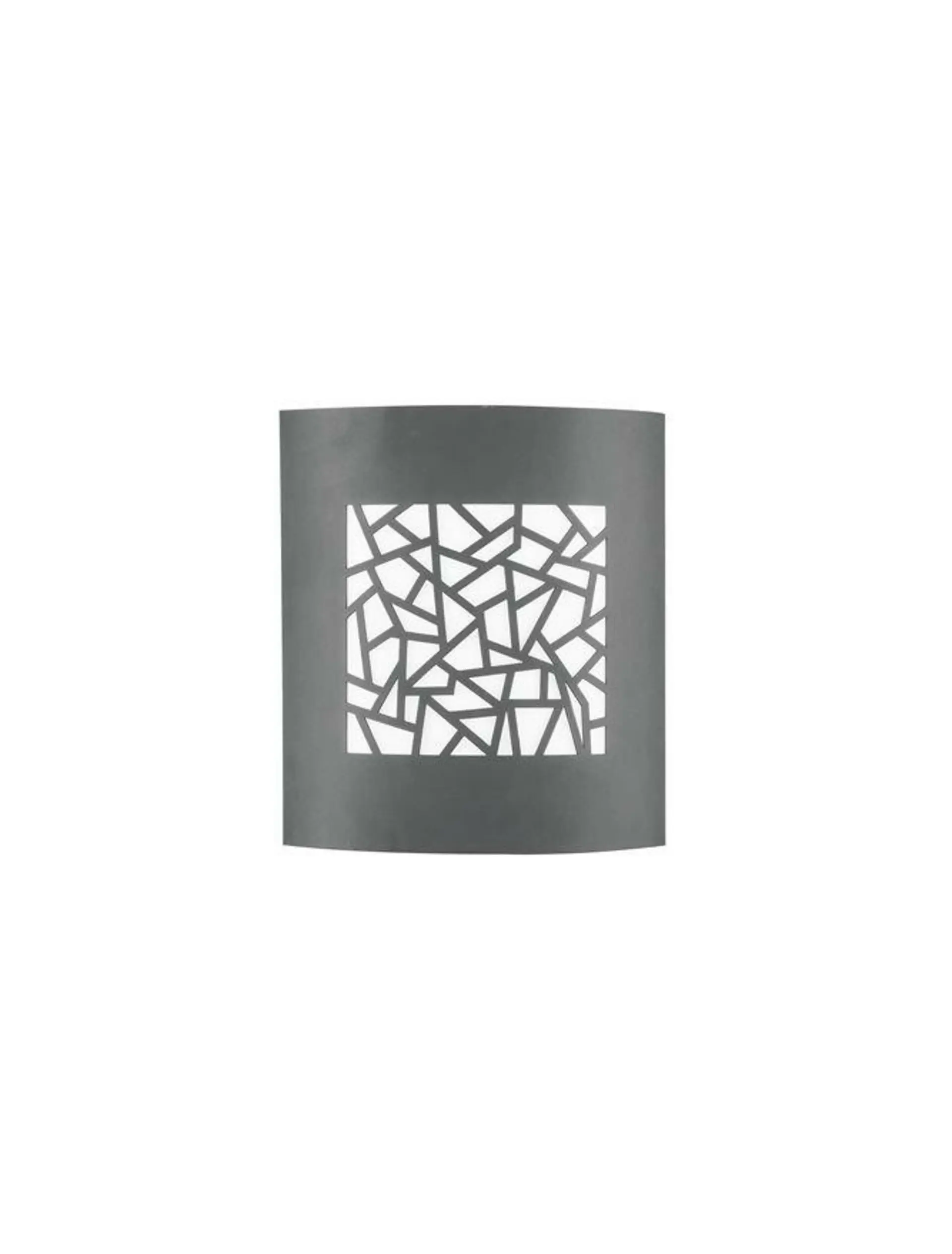 NOVA LUCE venkovní nástěnné svítidlo ZENITH tmavě šedý hliník bílý akrylový difuzor E27 1x12W 220-240V bez žárovky IP44 713212