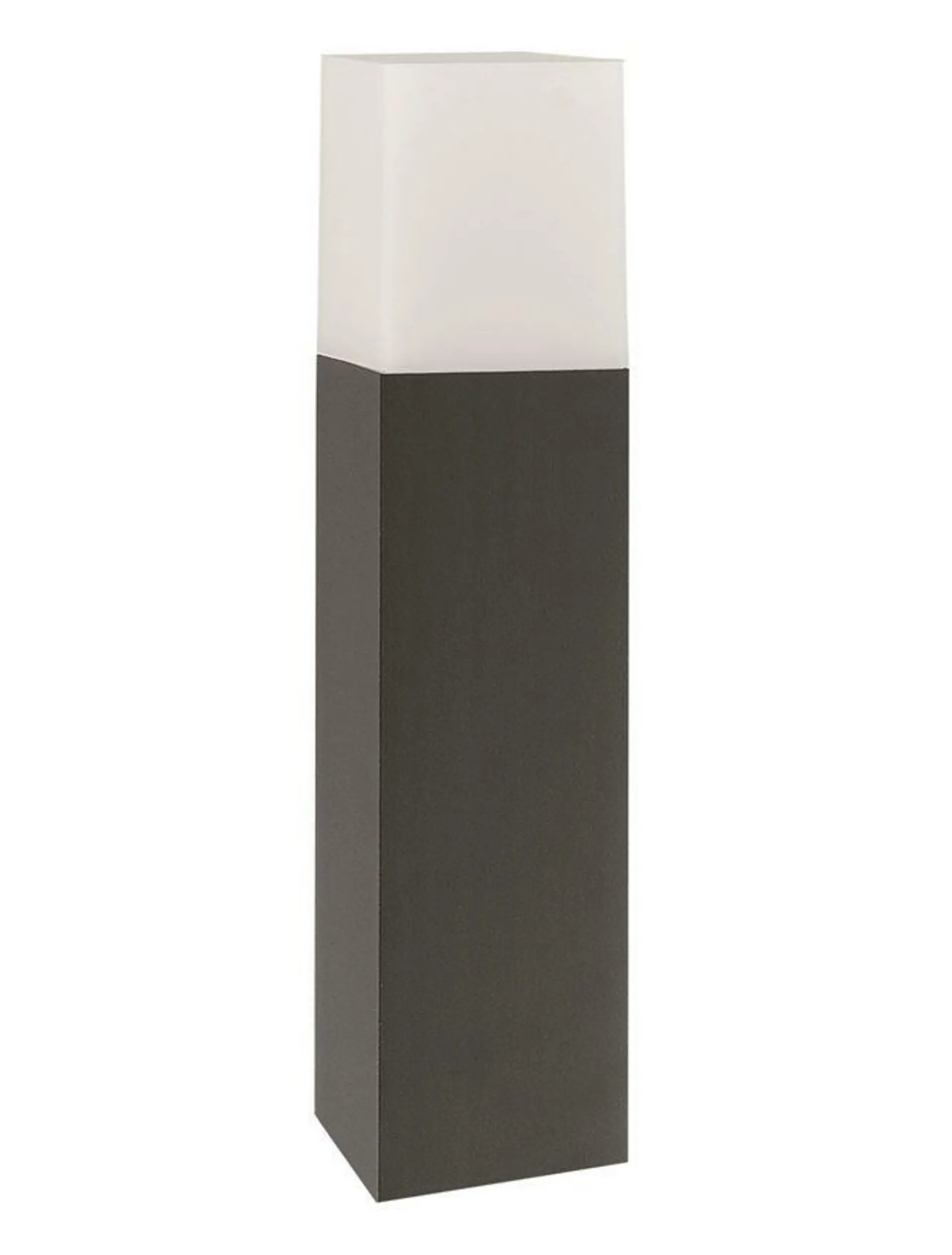 NOVA LUCE venkovní sloupkové svítidlo STICK tmavě šedý hliník bílý akryl E27 1x12W 220-240V IP54 bez žárovky 71371102