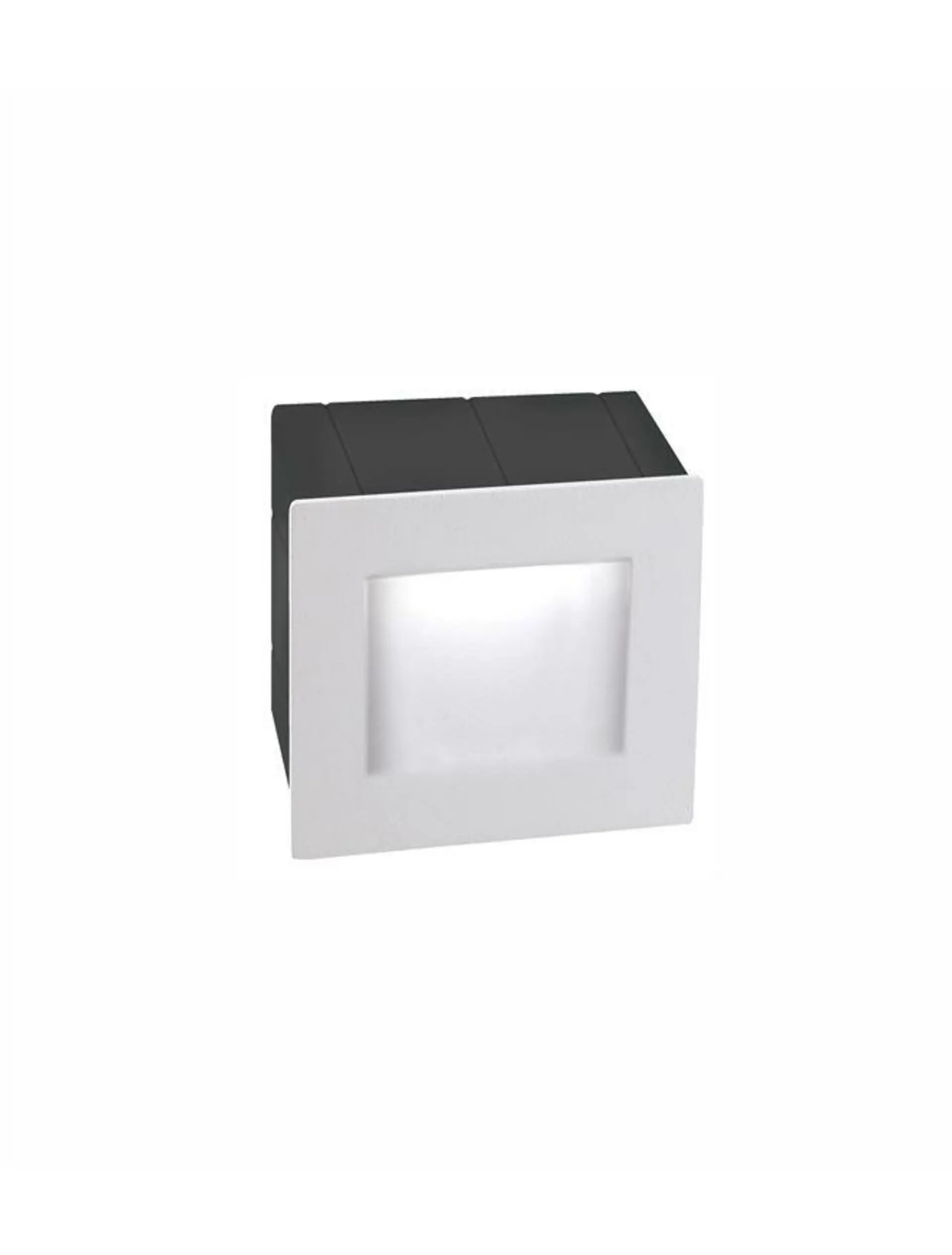 NOVA LUCE venkovní zapuštěné svítidlo do zdi KRYPTON bílý hliník LED 3W 3000K 220-240V 15st. IP54 727001