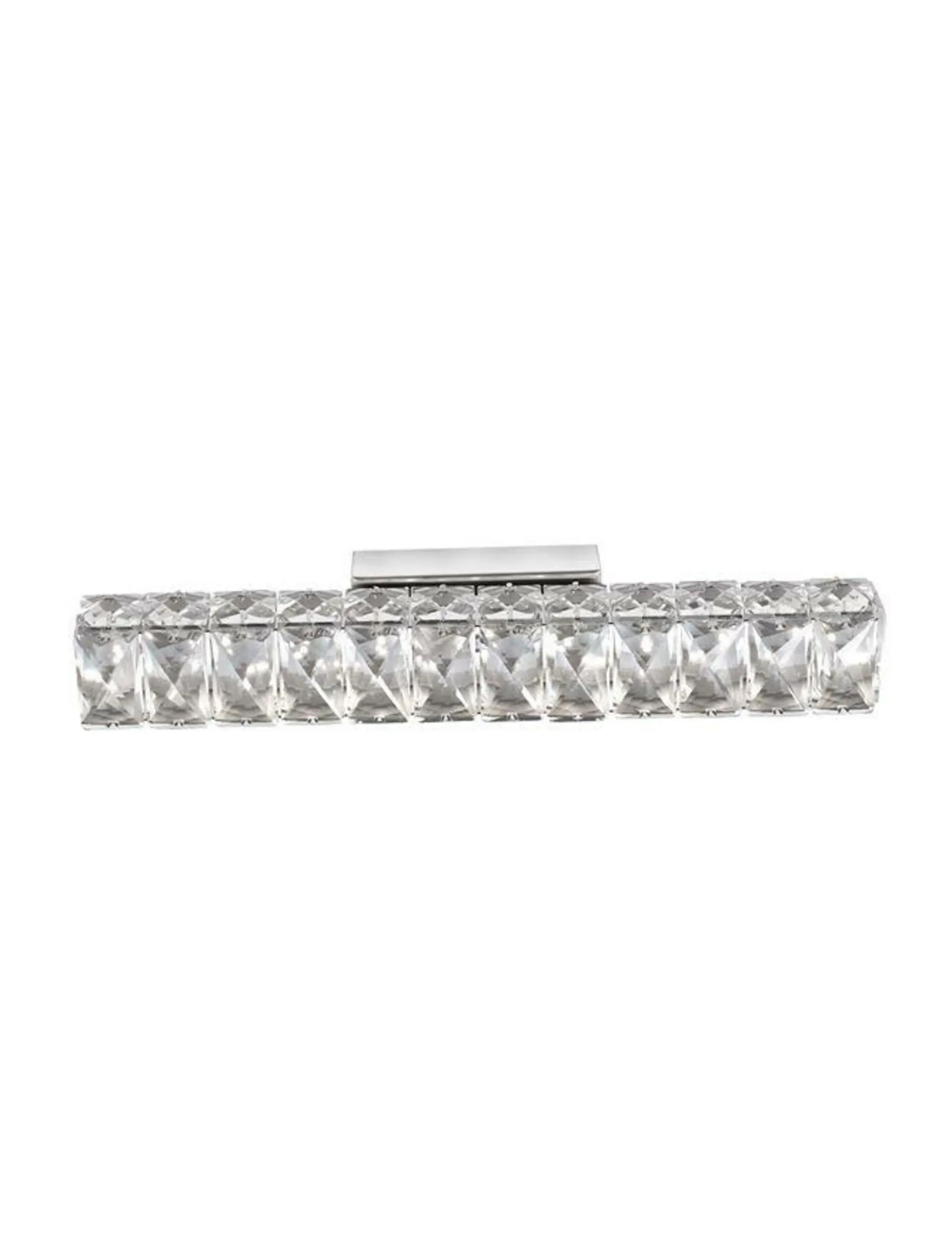 NOVA LUCE nástěnné svítidlo CORONA chromovaný hliník K9 křišťál LED 8W 230V 3000K IP20 83399202