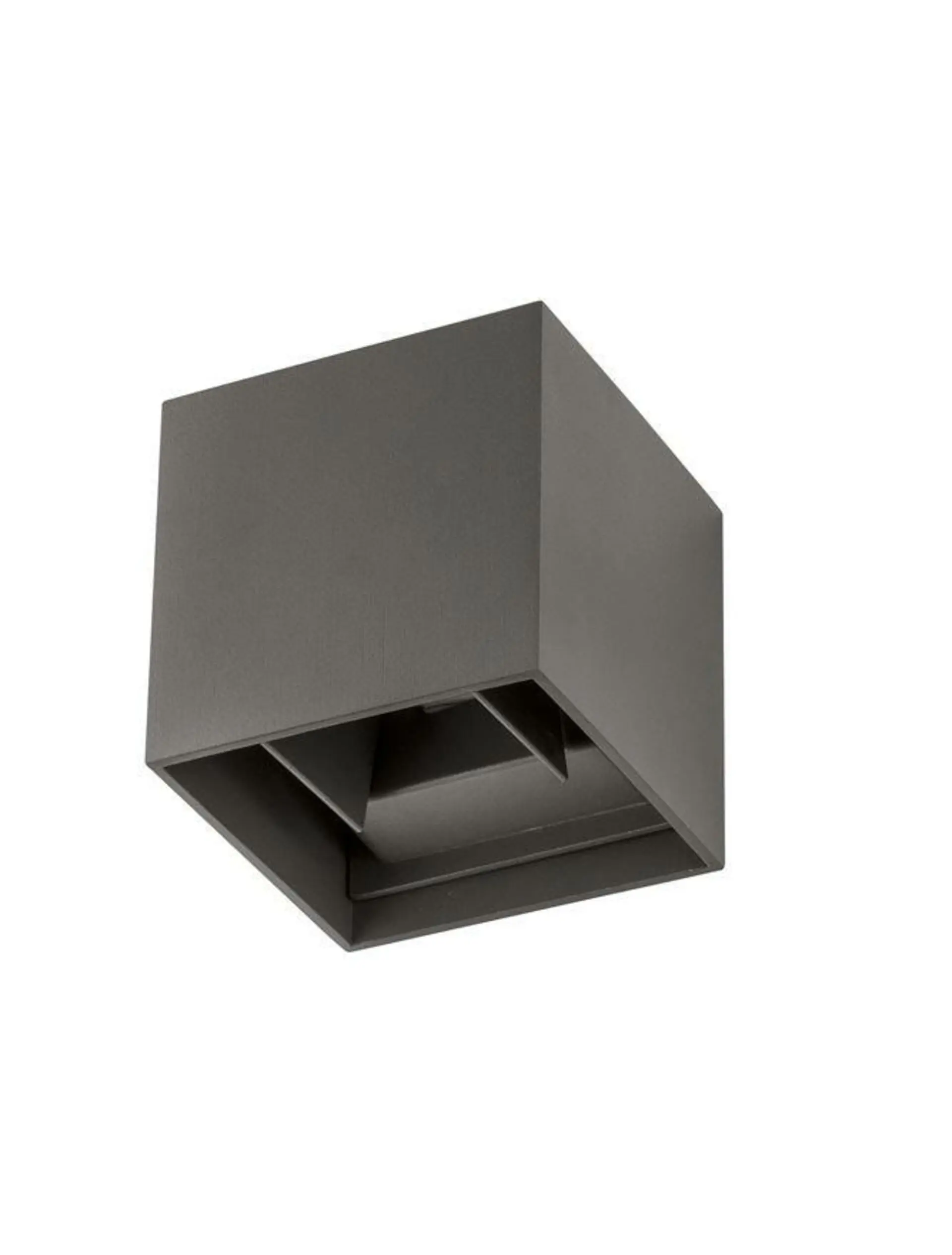 NOVA LUCE venkovní nástěnné svítidlo COMO tmavě šedý hliník LED 2x3W 3000K 3000K 220-240V nastavitelný úhel 0-90st. IP54 847407