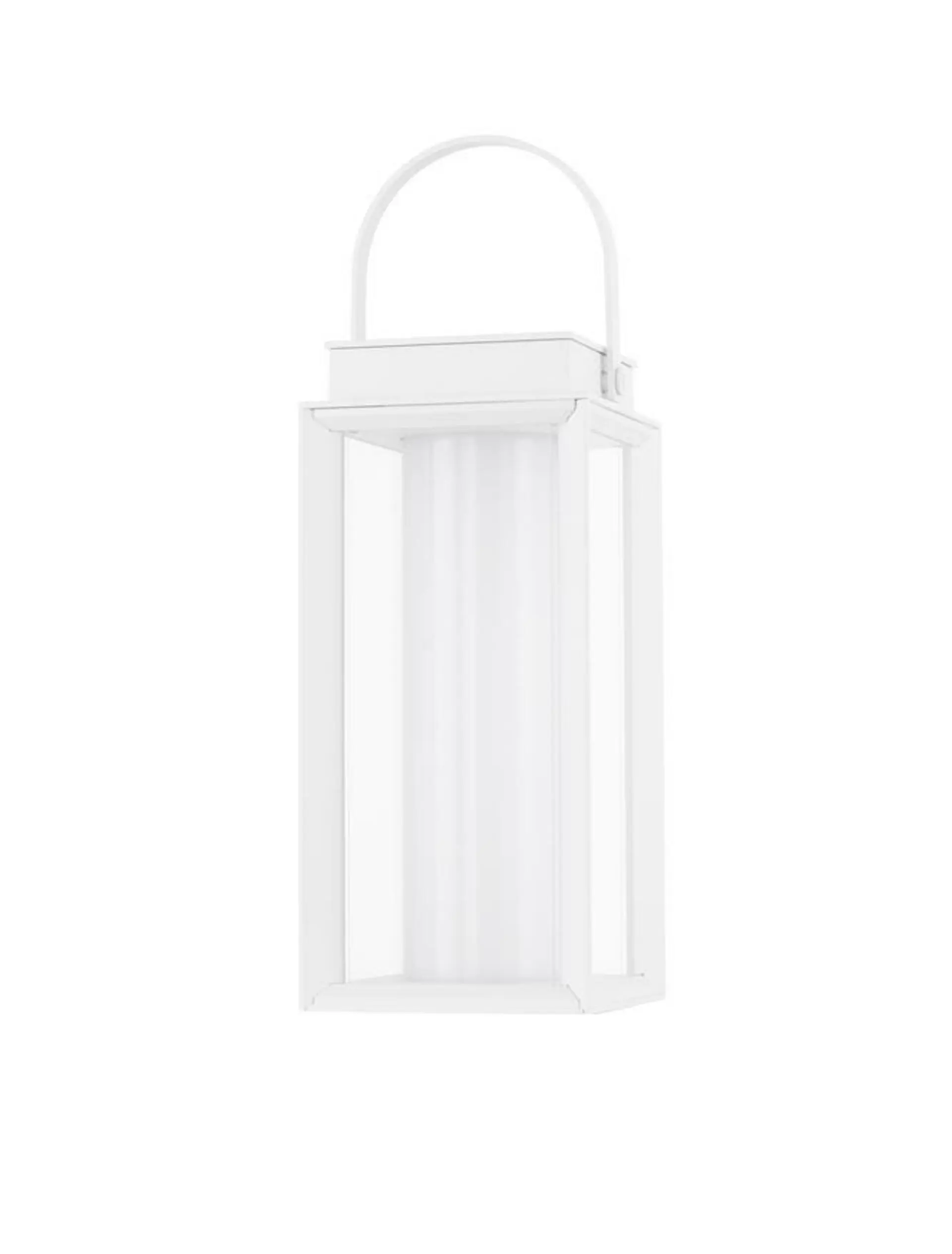 NOVA LUCE venkovní stolní lampa VERHAAL bílý hliník a čiré sklo LED 2W 3000K 3,7V 360st. IP54 solární / USB kabel / vypínač na těle 9002861