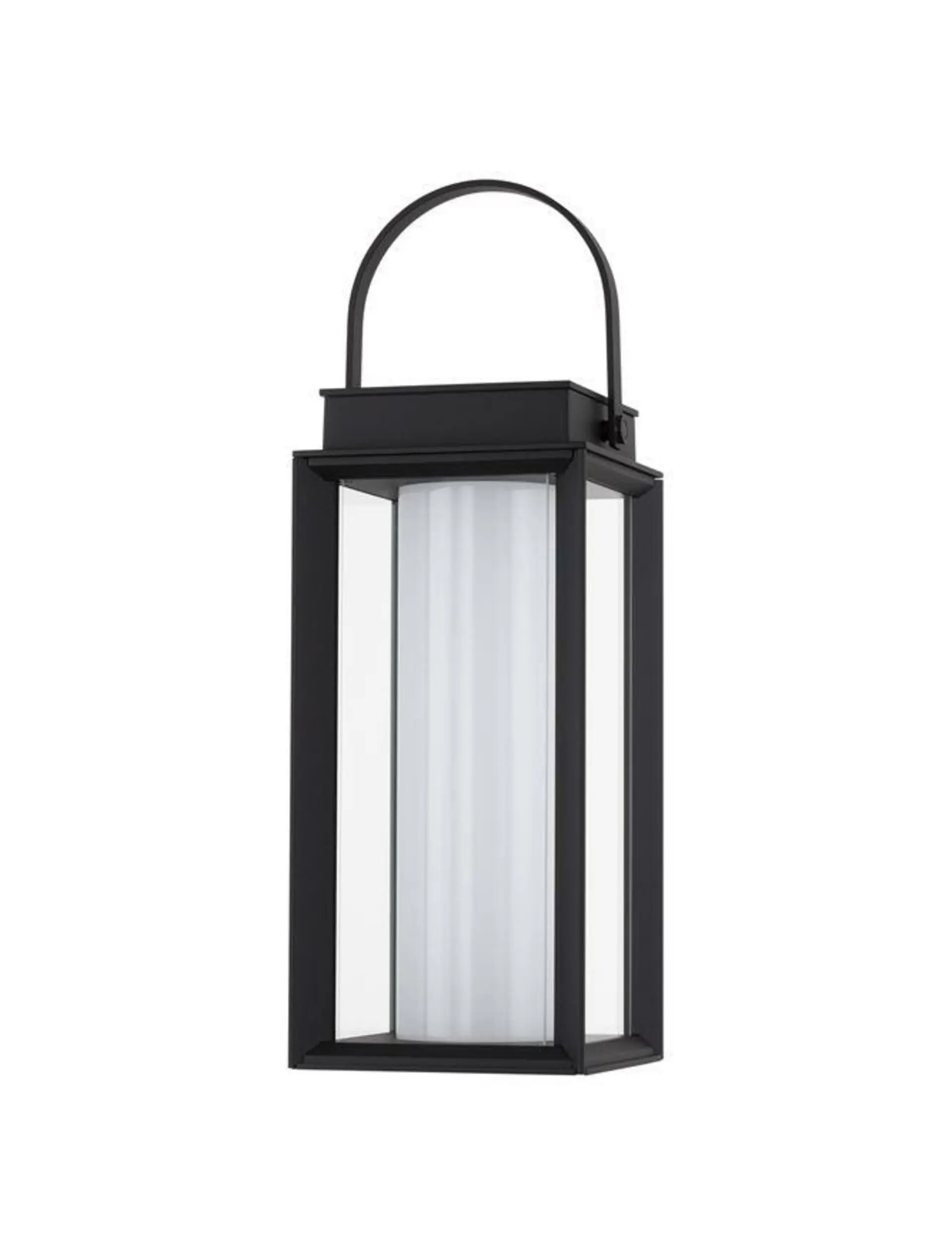 NOVA LUCE venkovní stolní lampa VERHAAL černý hliník a čiré sklo LED 2W 3000K 3,7V 360st. IP54 solární / USB kabel / vypínač na těle 9002862