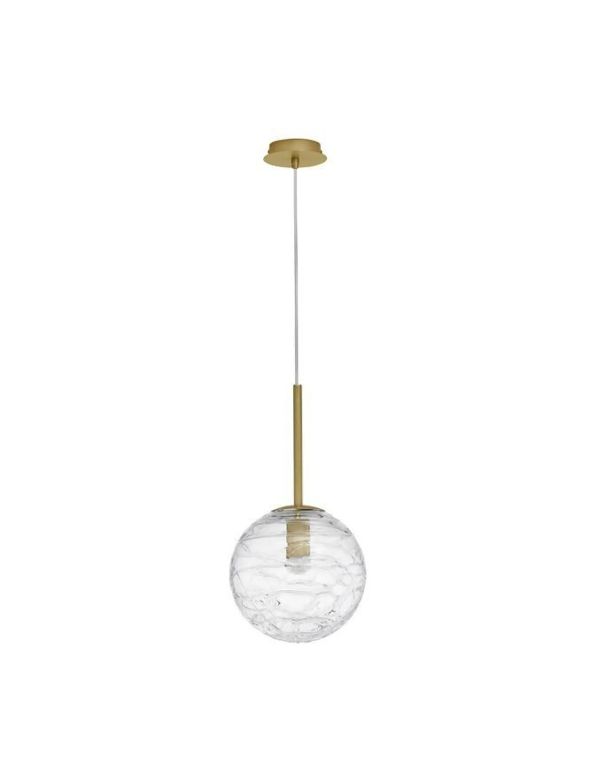 NOVA LUCE závěsné svítidlo COEN mosazný zlatý kov čiré sklo E27 1x12W 230V IP20 bez žárovky 9006042