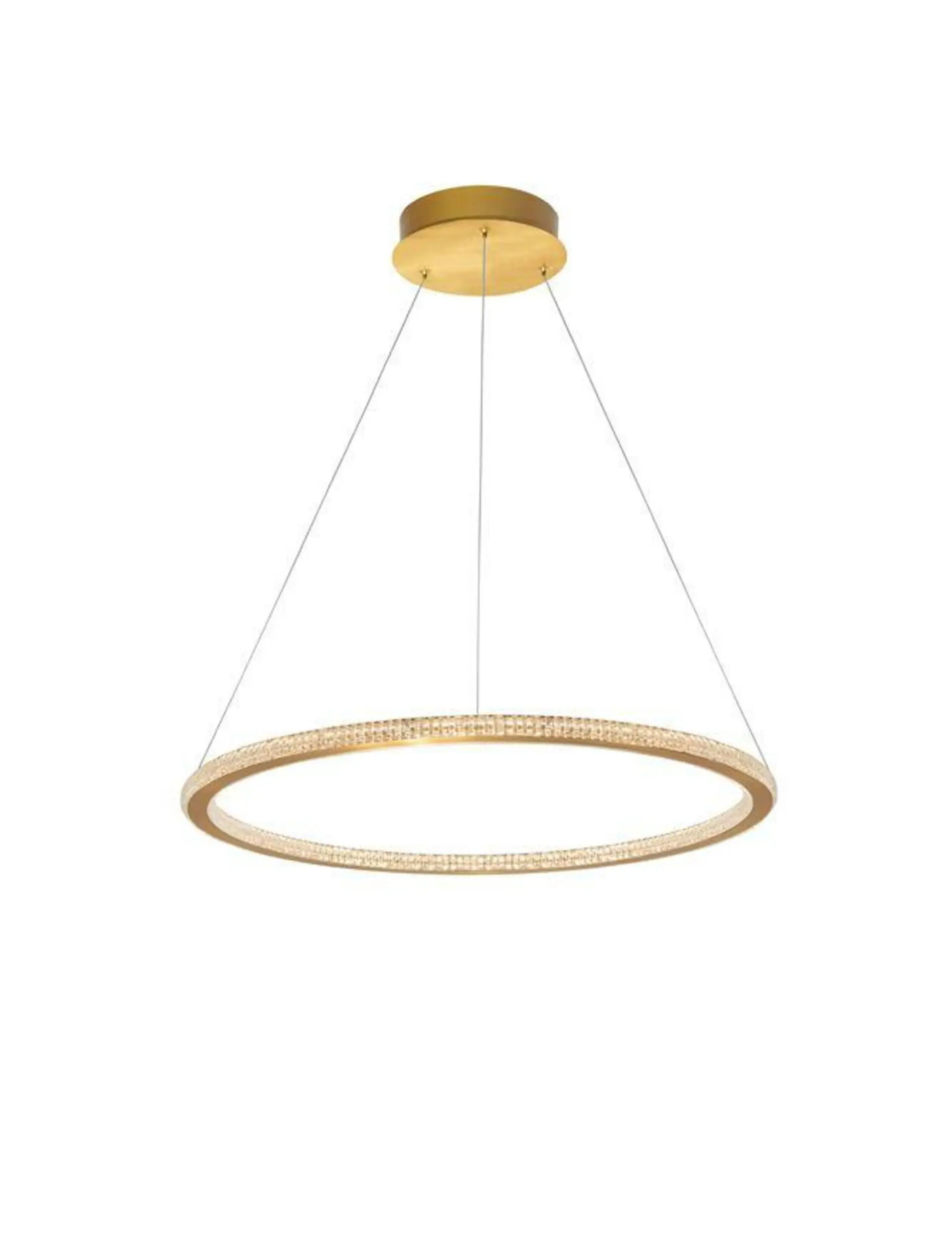 NOVA LUCE závěsné svítidlo CILION zlatý mosazný hliník a akryl LED 48W 230V 2935K IP20 stmívatelné 9011138