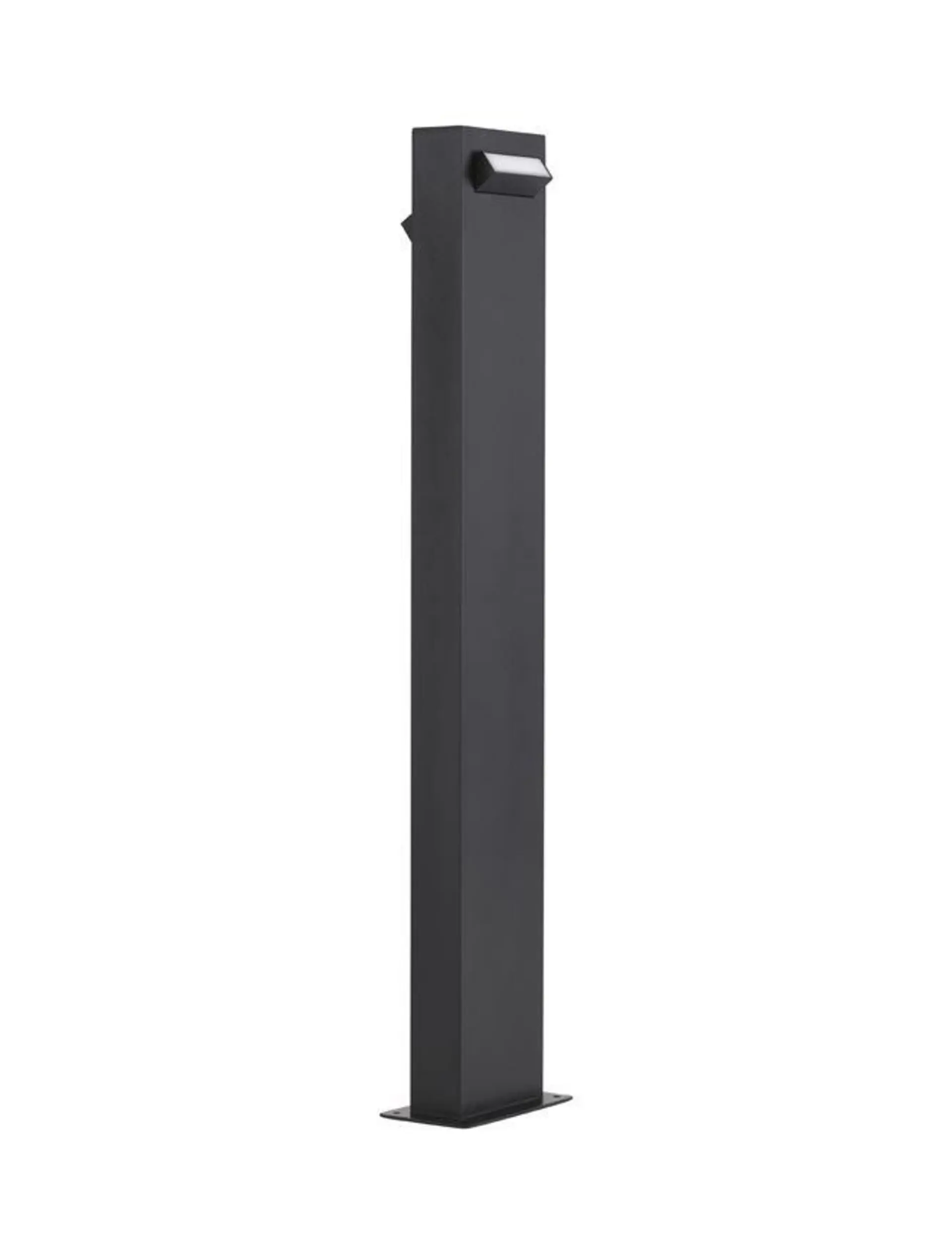 NOVA LUCE venkovní sloupkové svítidlo ZELDA černý hliník a akrylový difuzor proti oslnění LED 9W 3000K 100-240V IP65 9020924