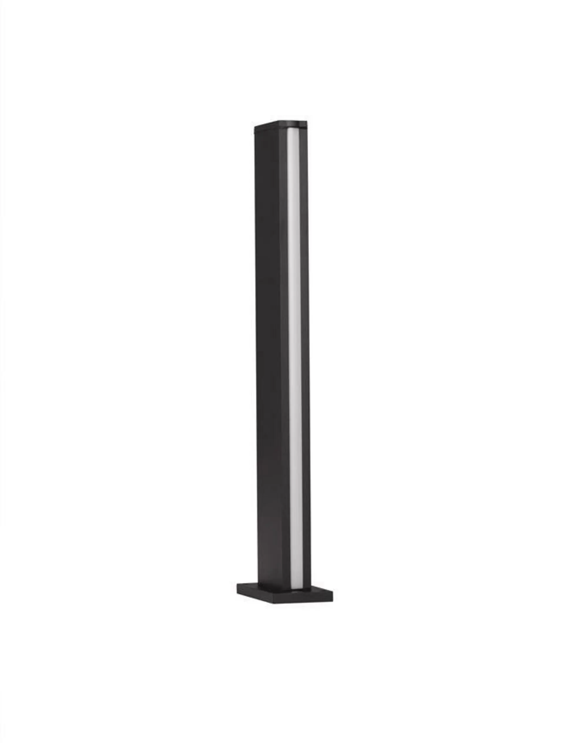 NOVA LUCE venkovní sloupkové svítidlo MINOT černý hliník a akryl LED 12W 3000K 100-240V 122st. IP54 9026125